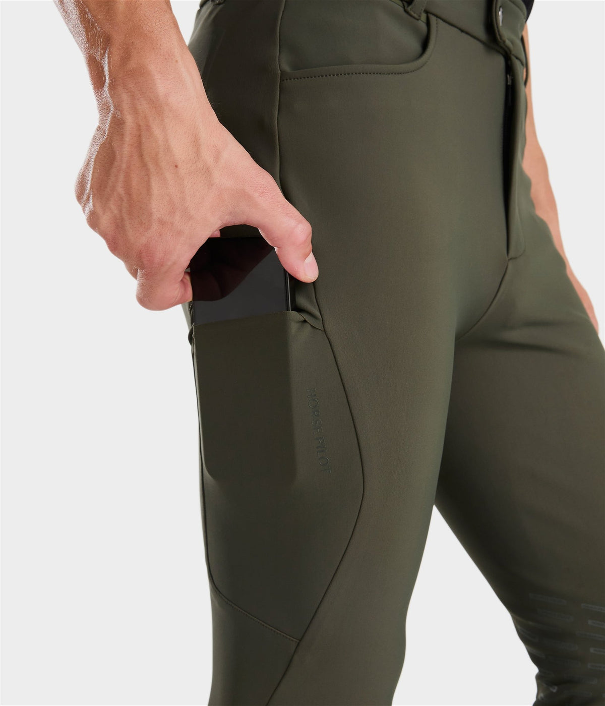 Horse Pilot X Perform Iconic Breeches Men - Forest Night