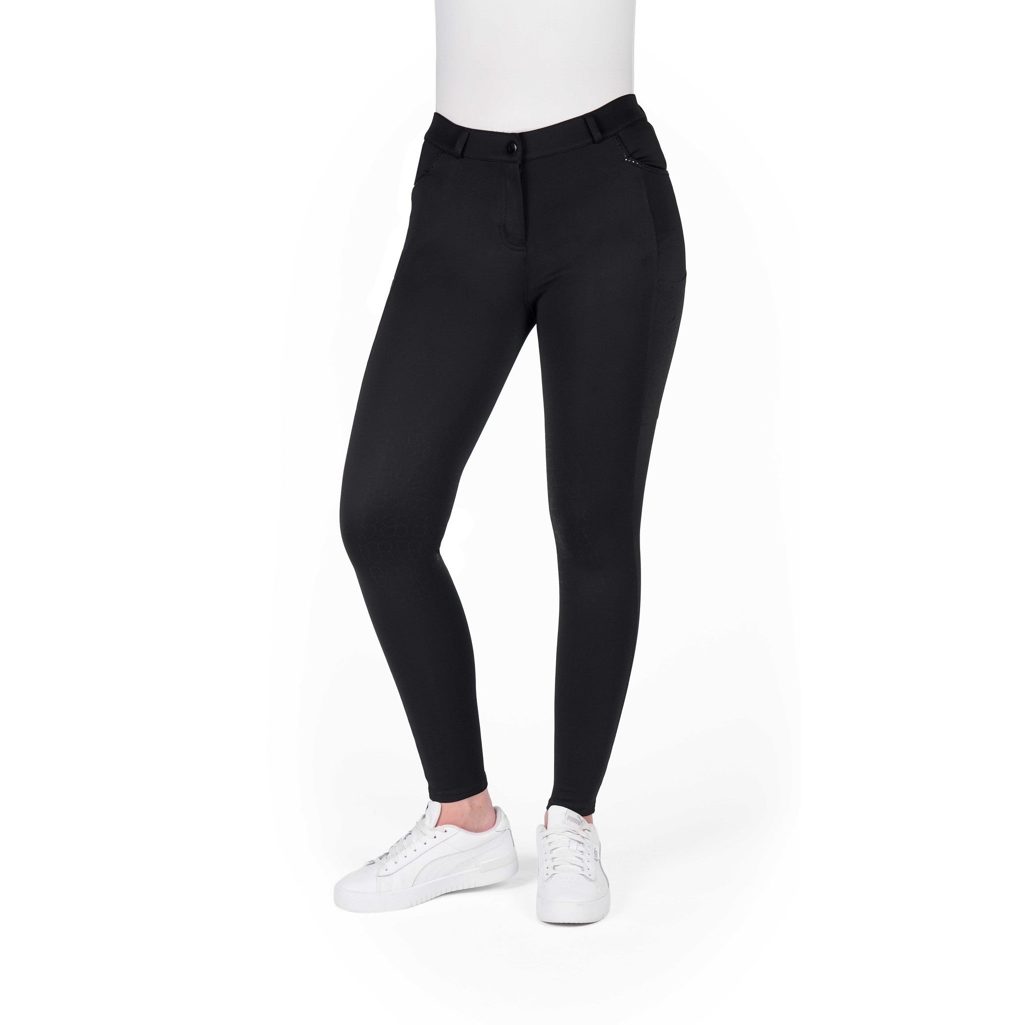 EQUITHÈME Capucine Breeches - Ladies Black 979861236