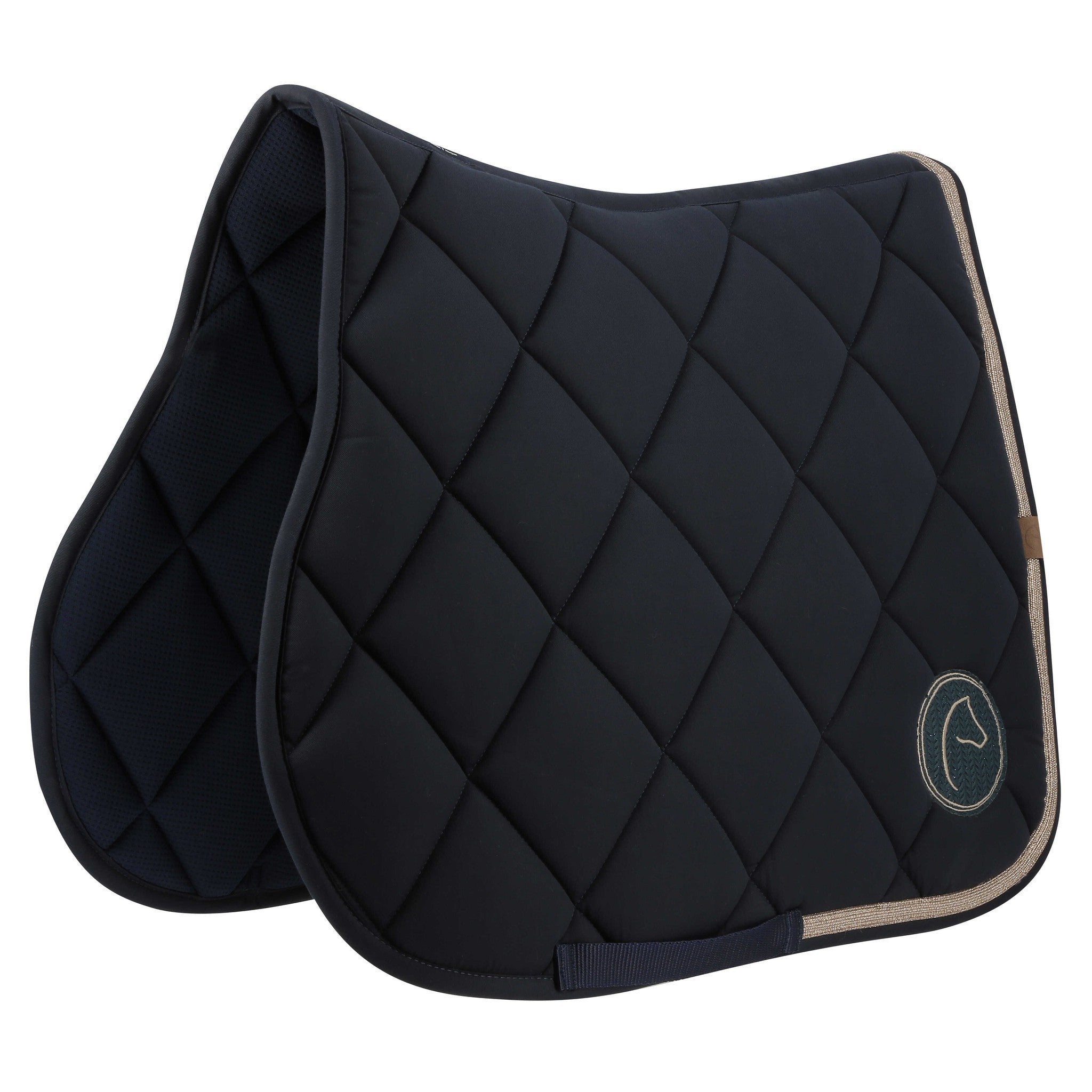 EQUITHÈME Badge 2.0 Saddle Pad - All purpose Navy blue 204783007