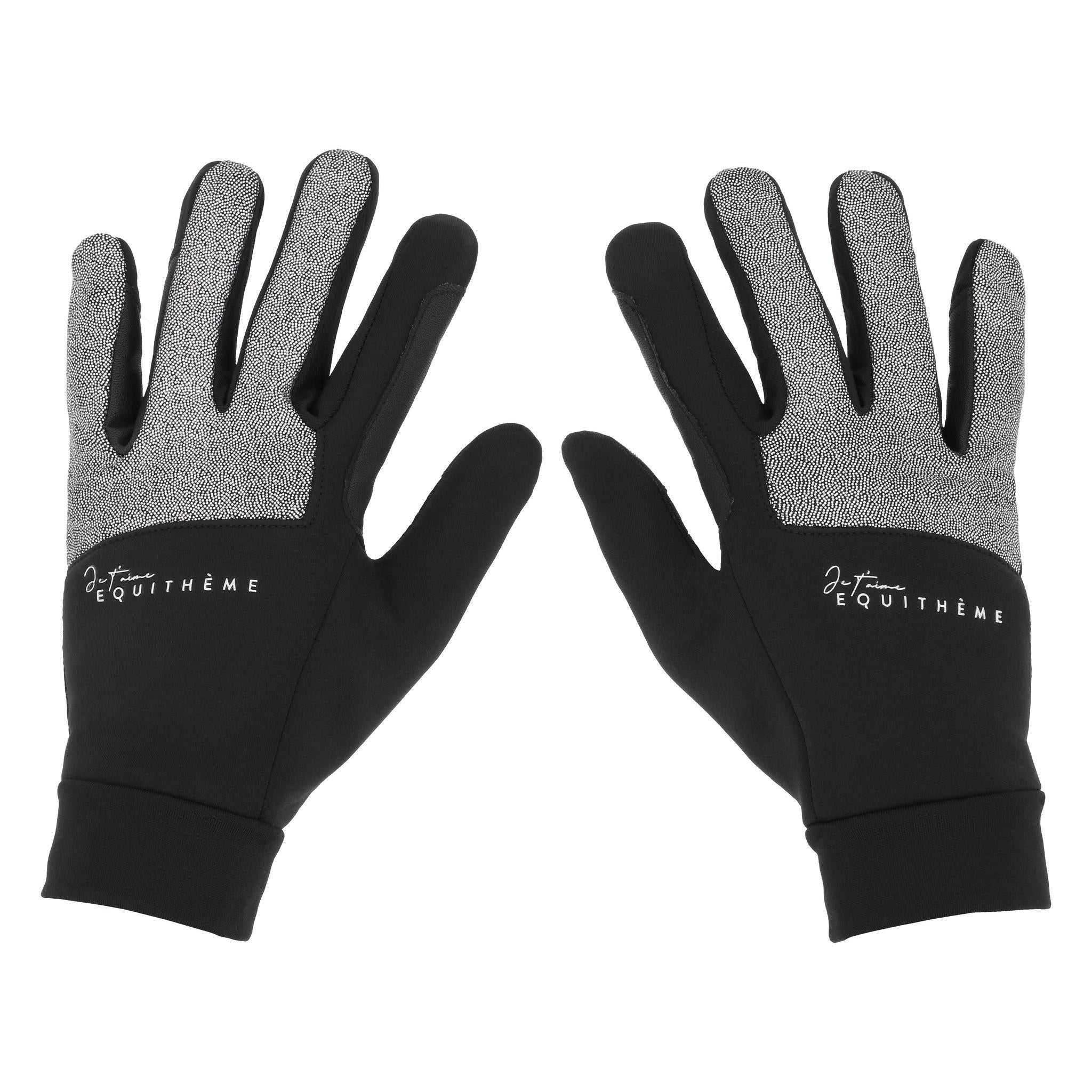Je t’aime EQUITHÈME Juliette Gloves - Adult [noir_strass] 930024023