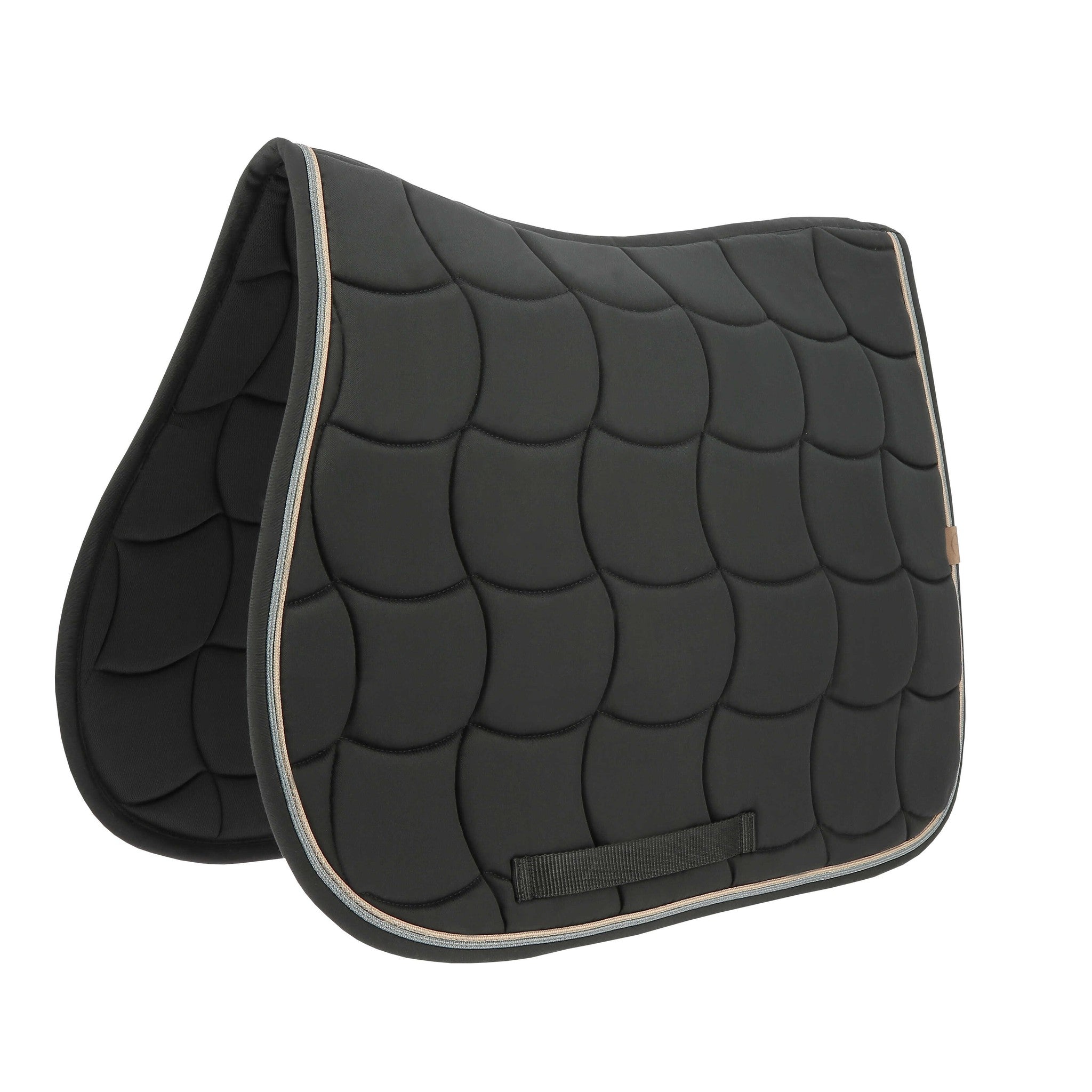 EQUITHÈME Shiny All-Purpose Saddle Pad Black - 204762002_packshot_1