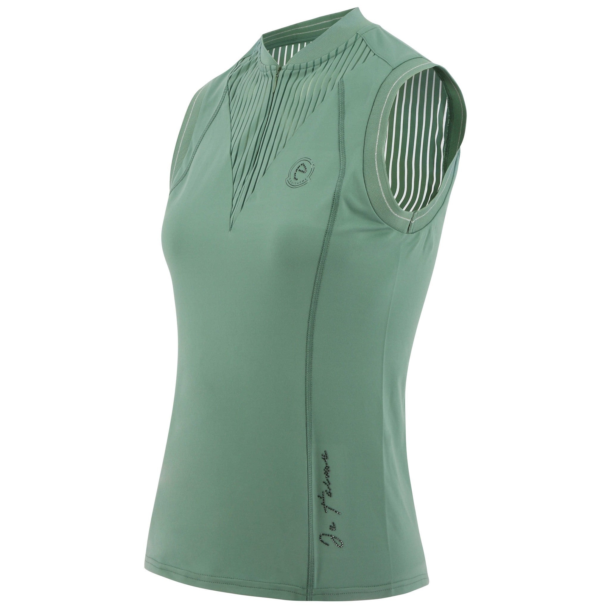 EQUITHÈME Margot Je t'aime Polo Shirt - Women - Sage Green - 962087475_packshot_2