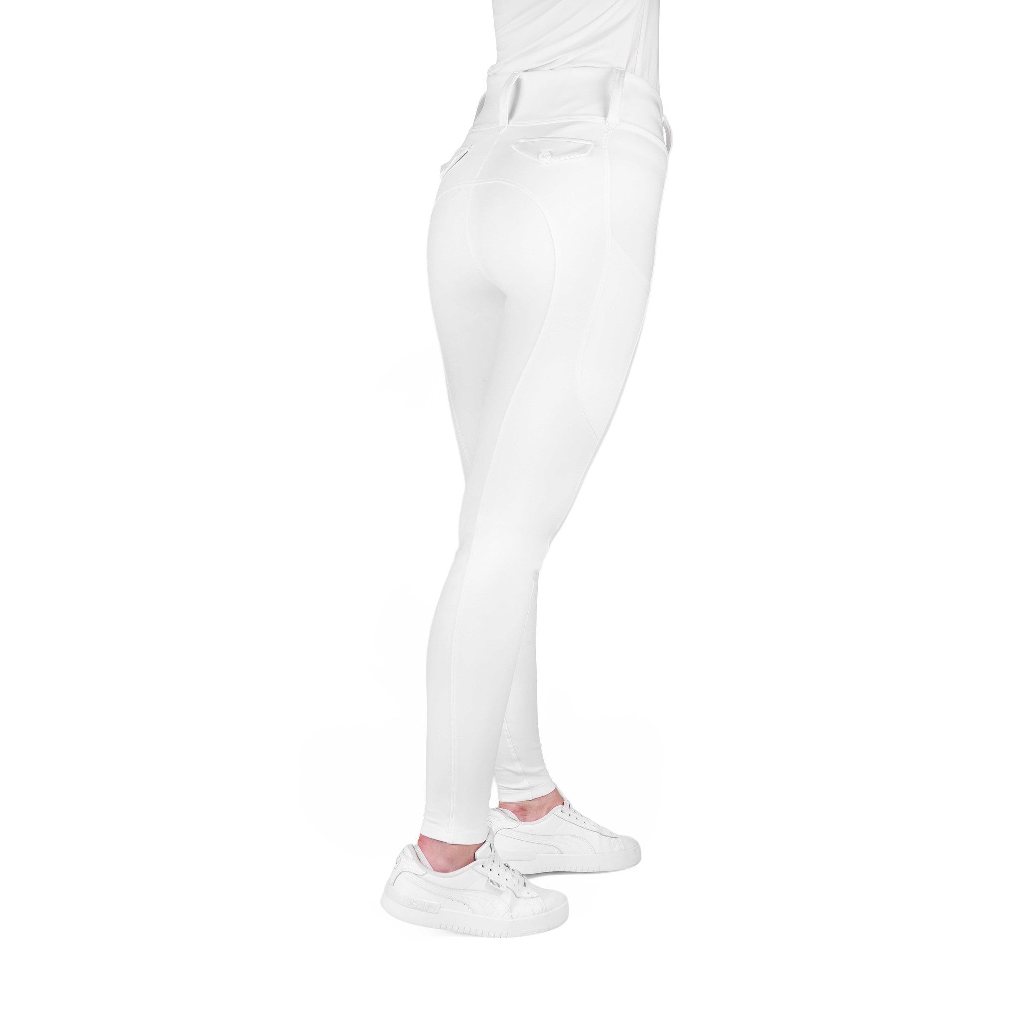 EQUITHÈME Alizé Full-Seat Leggings - Ladies White 979167136