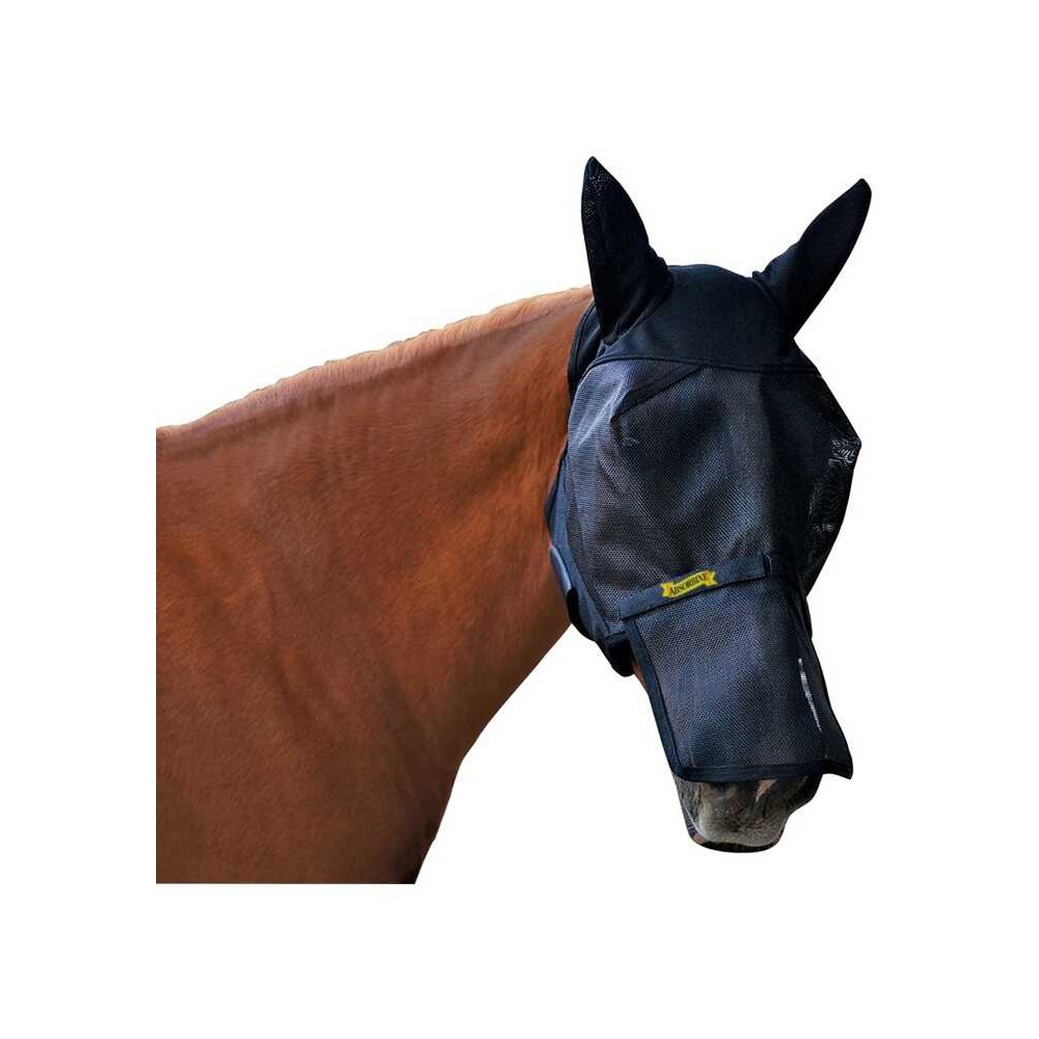 Absorbine Ultrashield Fly Mask with Detachable Ears and Nose Black - 383306006_packshot_2