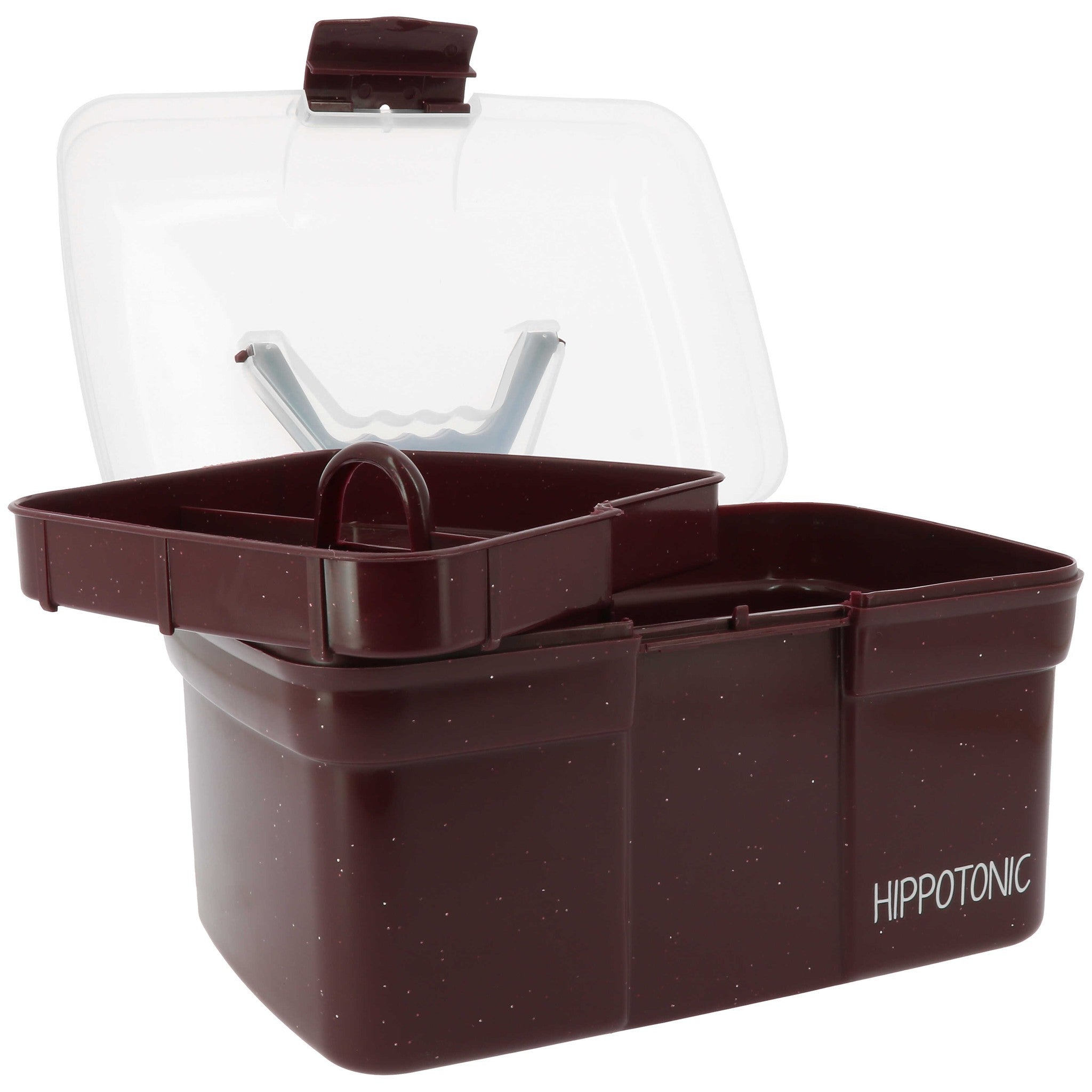 Hippo-Tonic Glitter Tack Grooming Box Burgundy 700044133