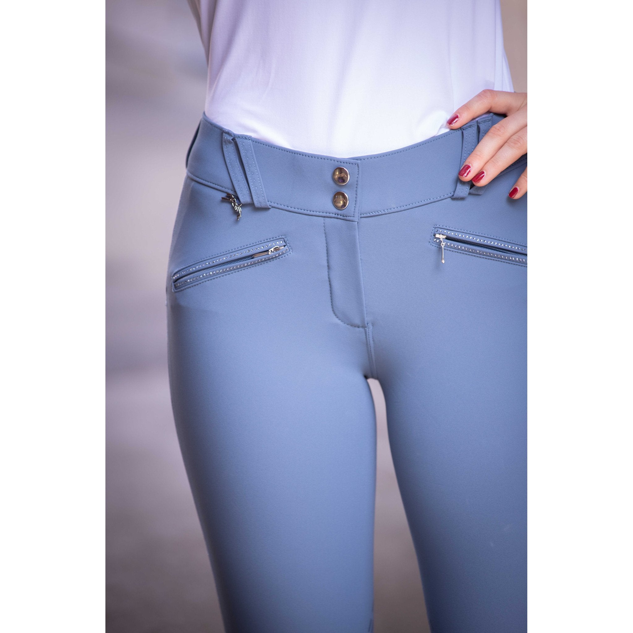 Penelope Rocky Stone Riding Pants - Women's Blue - 979997034_ambi_10