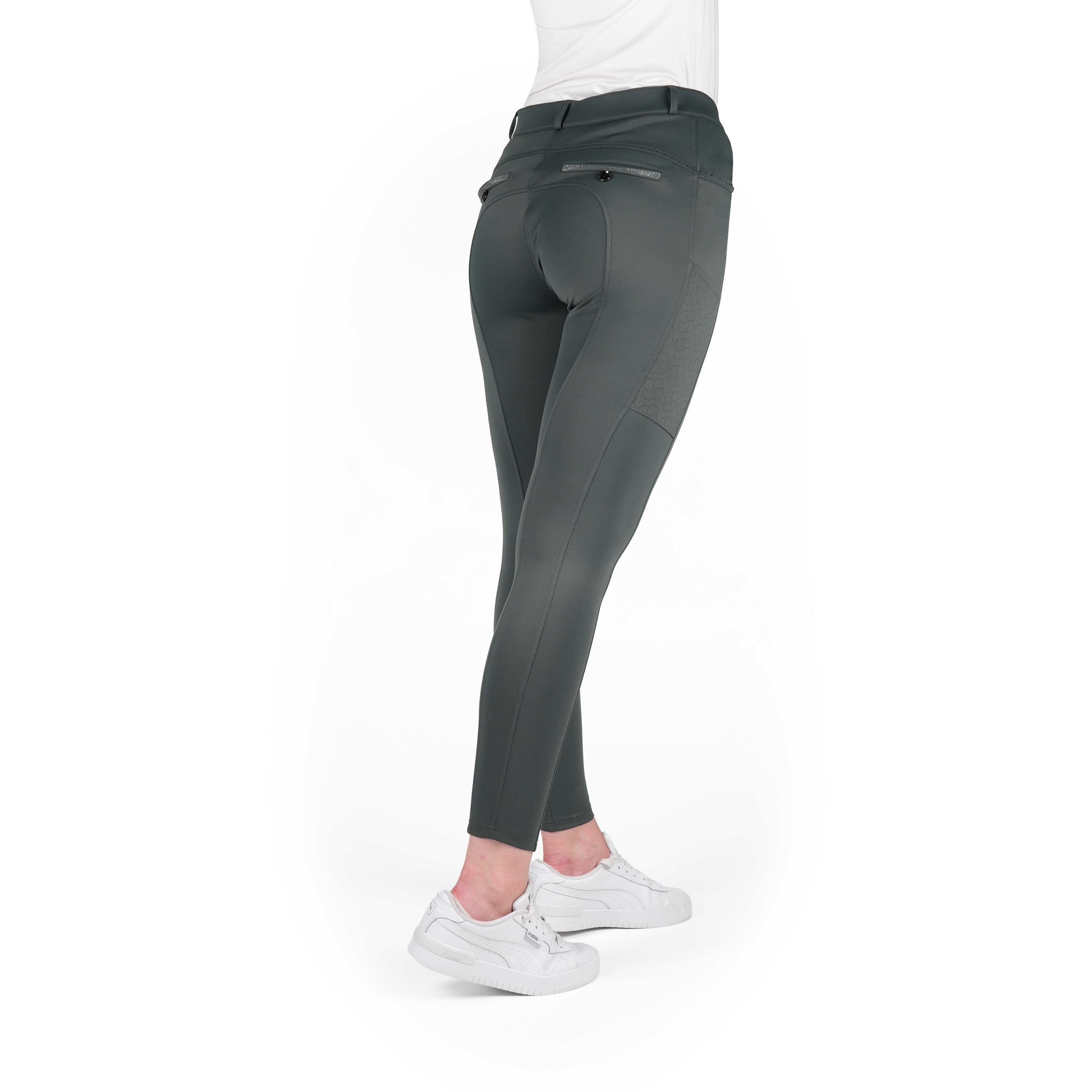 EQUITHÈME Capucine Breeches - Ladies [grisvert] 979861636