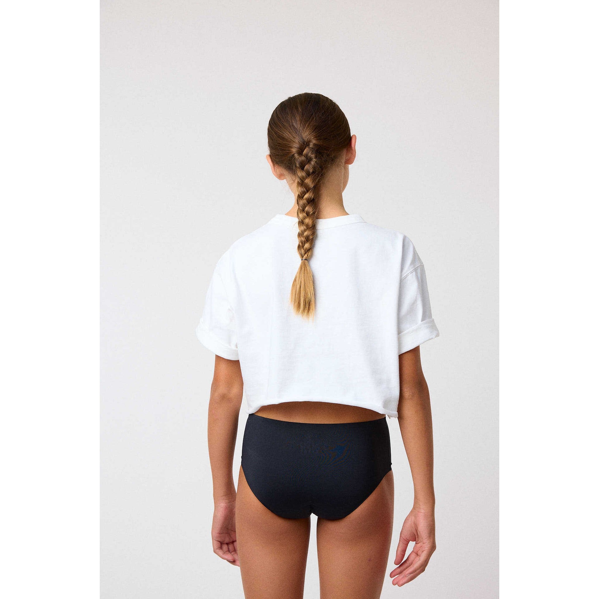 SMOON Amphitrite Medium Flow Menstrual Shorty for Kids Black - 983050022_ambi_3