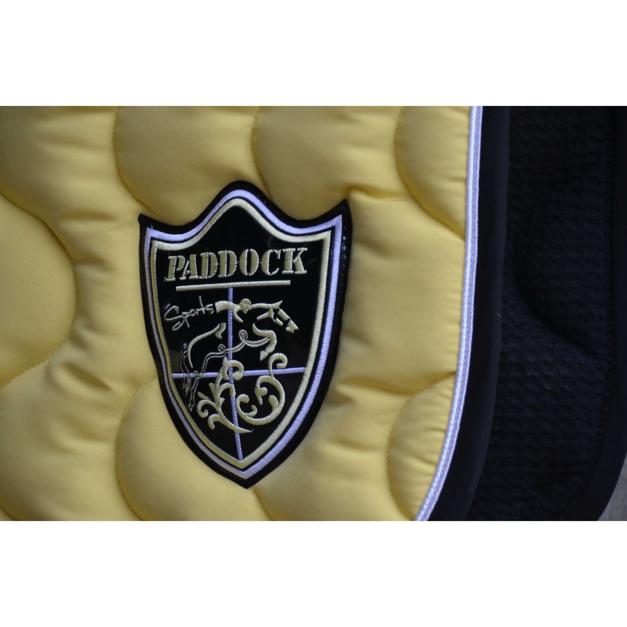Paddock Sports Origin Saddle Pad with Crest - All-Purpose Yellow - 204742010_ambi_15