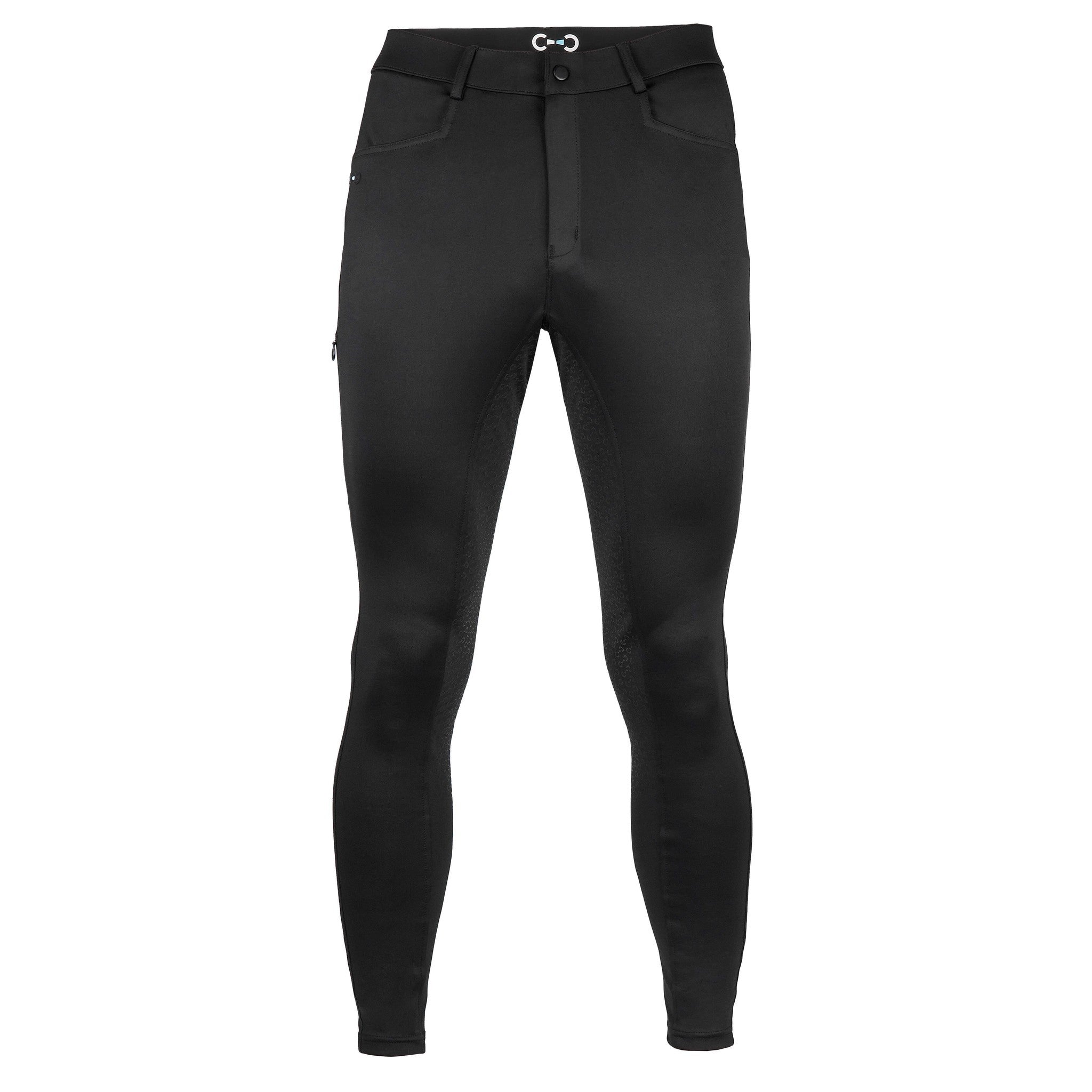 Riding World River Silicone Seat Breeches - Men Black 989406238