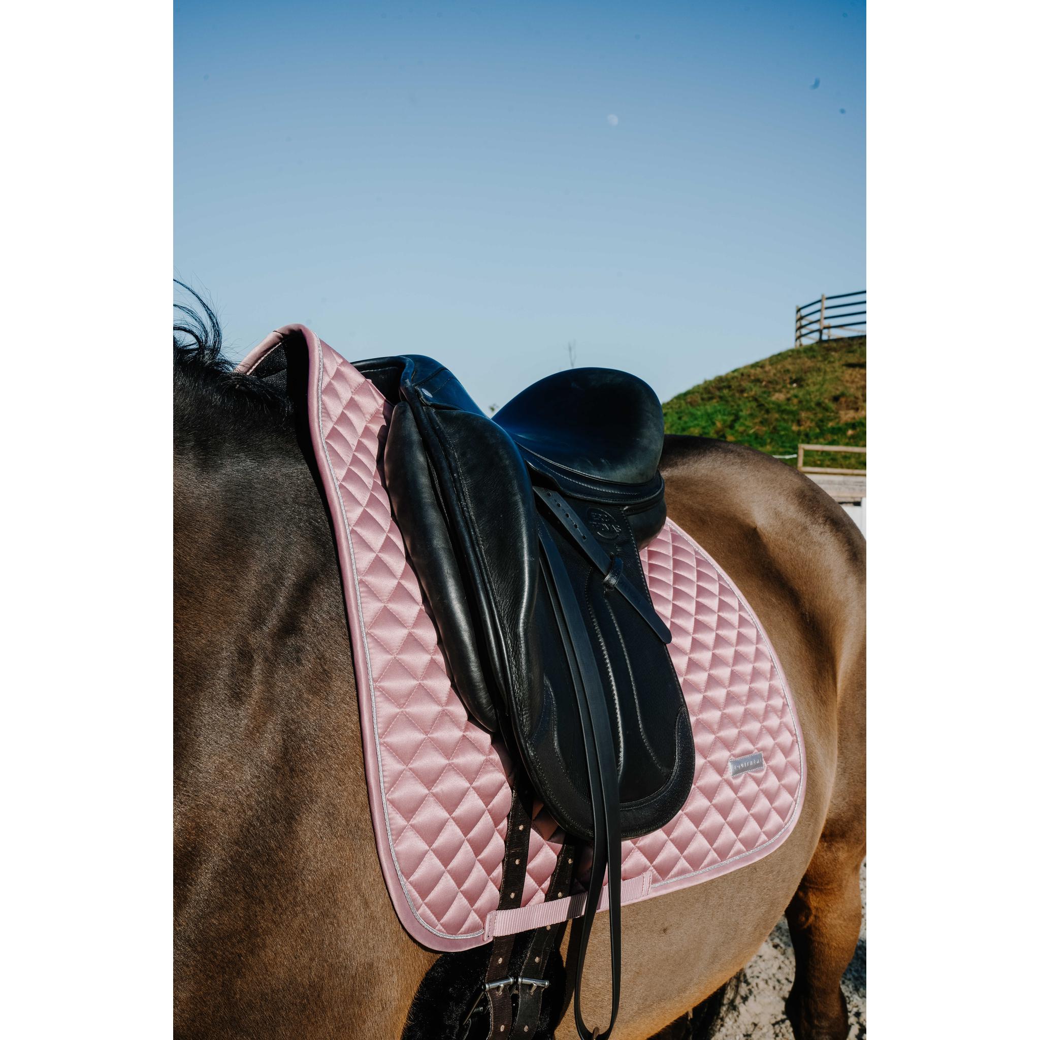 EQUITHÈME Nacre Dressage Saddle Pad Pink - 204030013_ambi_2