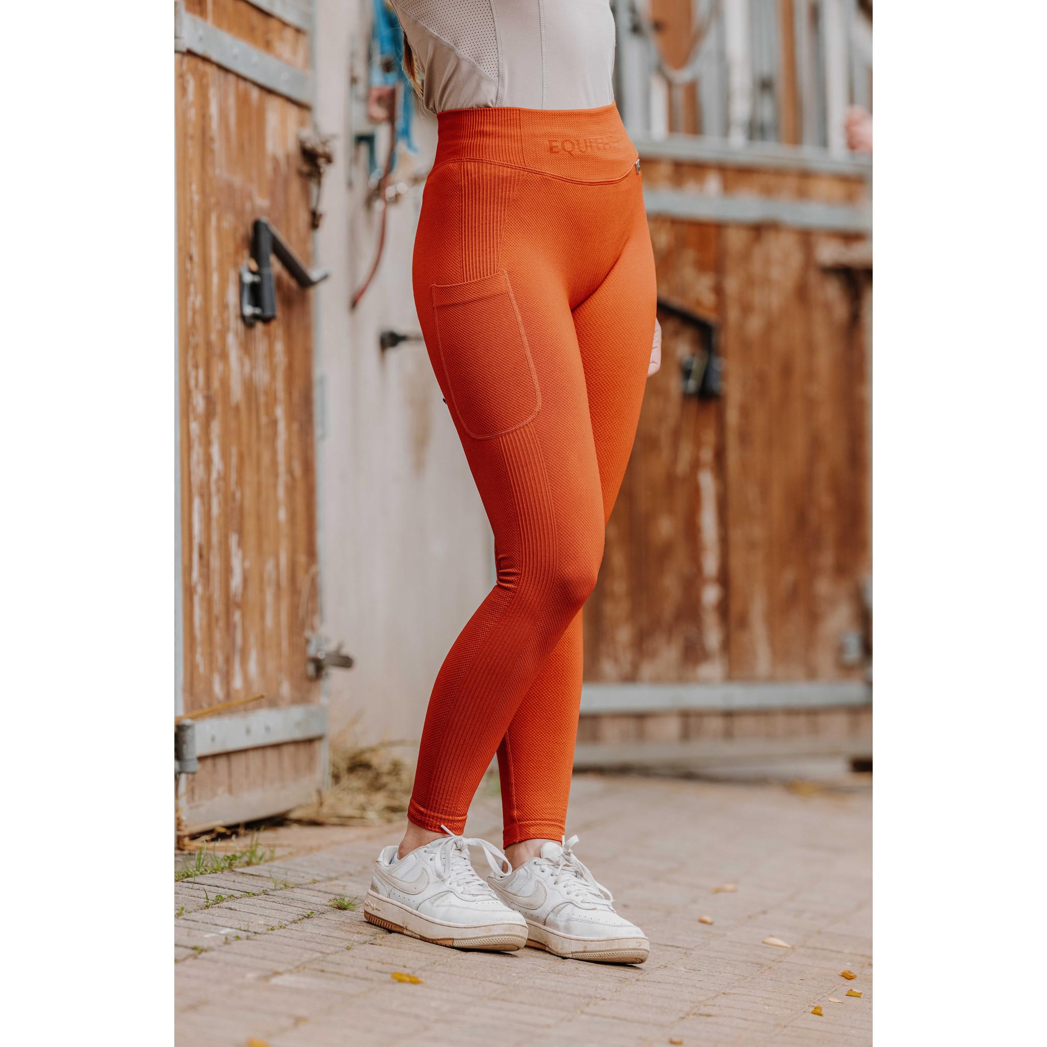 EQUITHÈME Acacia Leggings - Ladies Orange 979164031