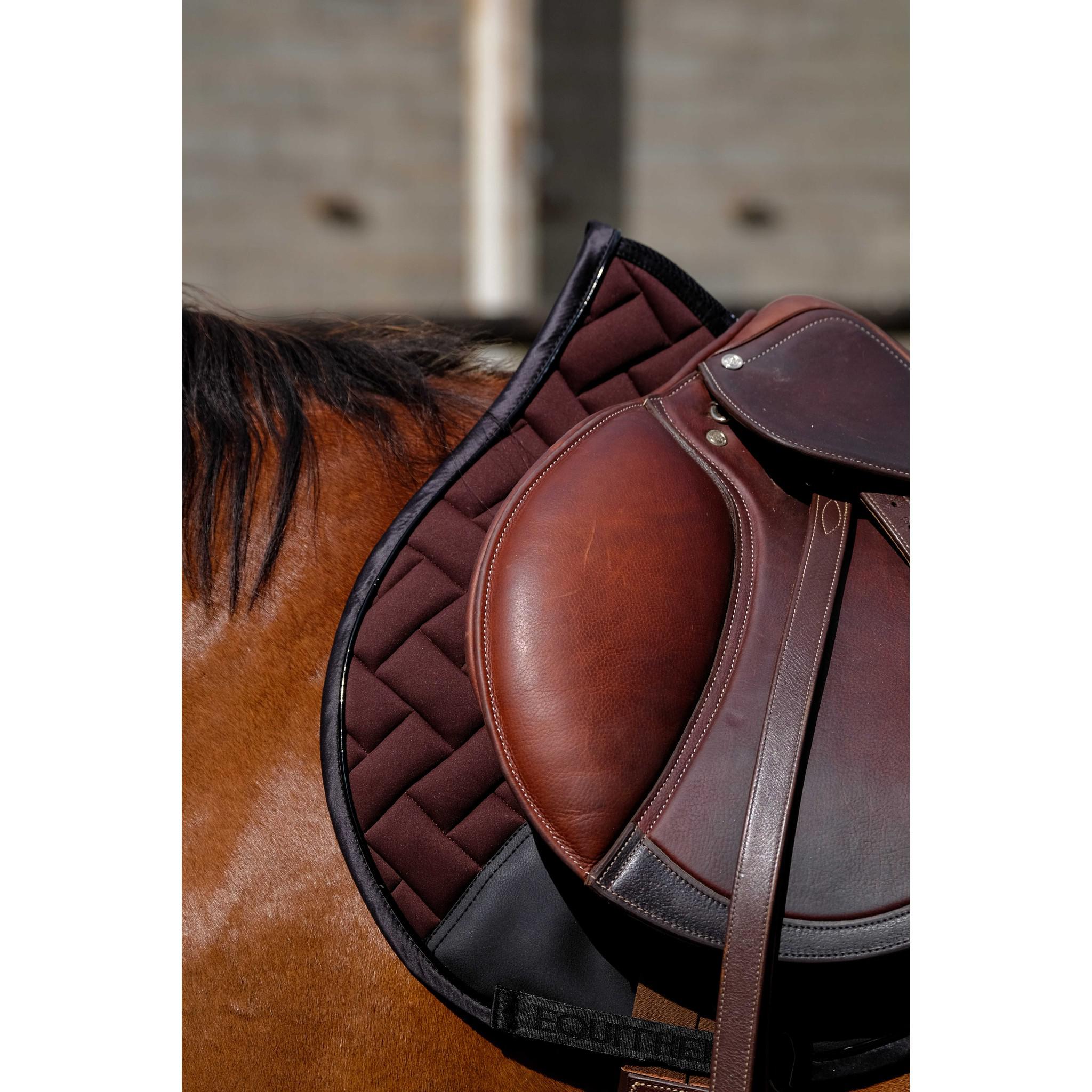 EQUITHÈME Impulsion Saddle Pad - All purpose chestnut brown 204006004
