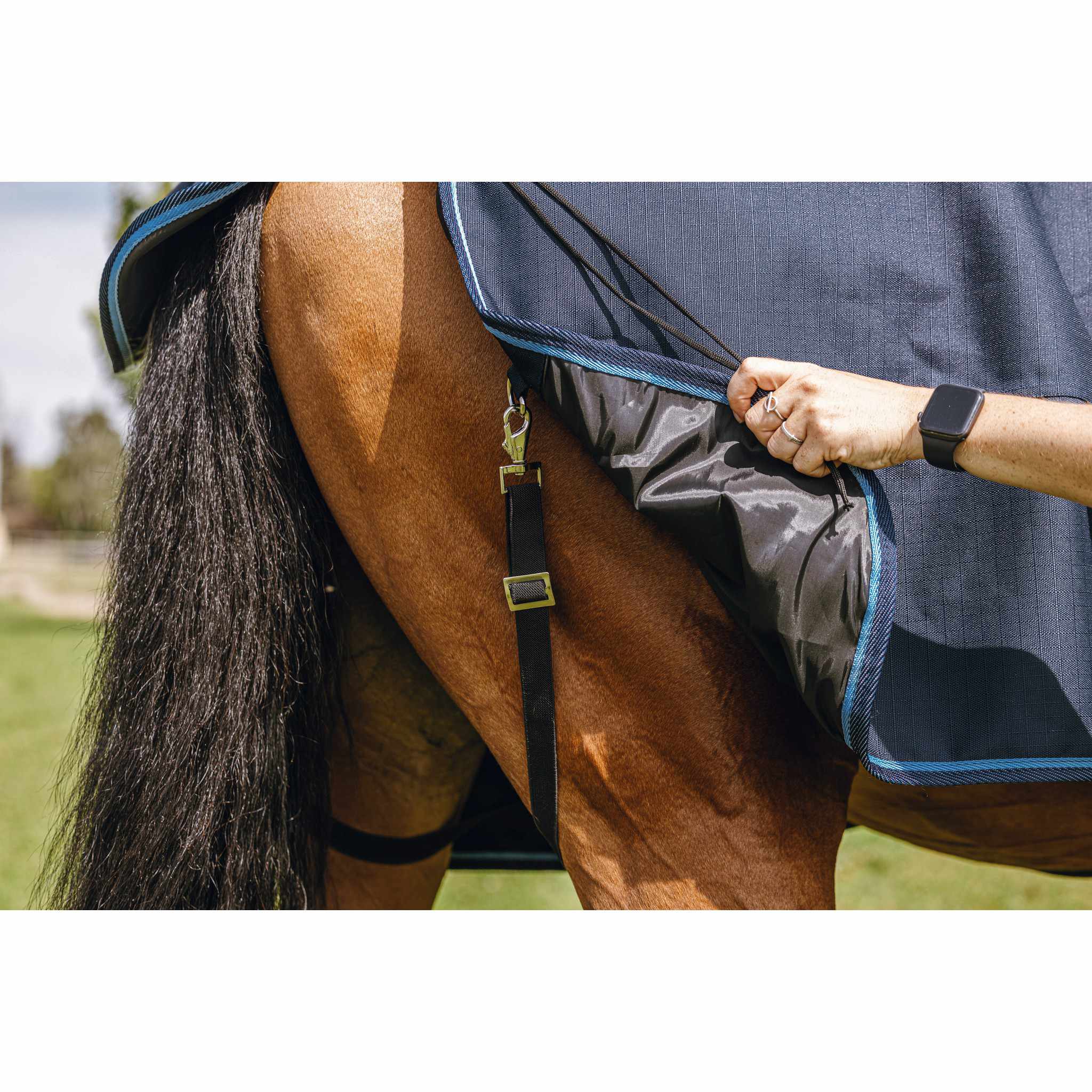Riding World Eco 600D Rug - Combo Navy blue 400889063