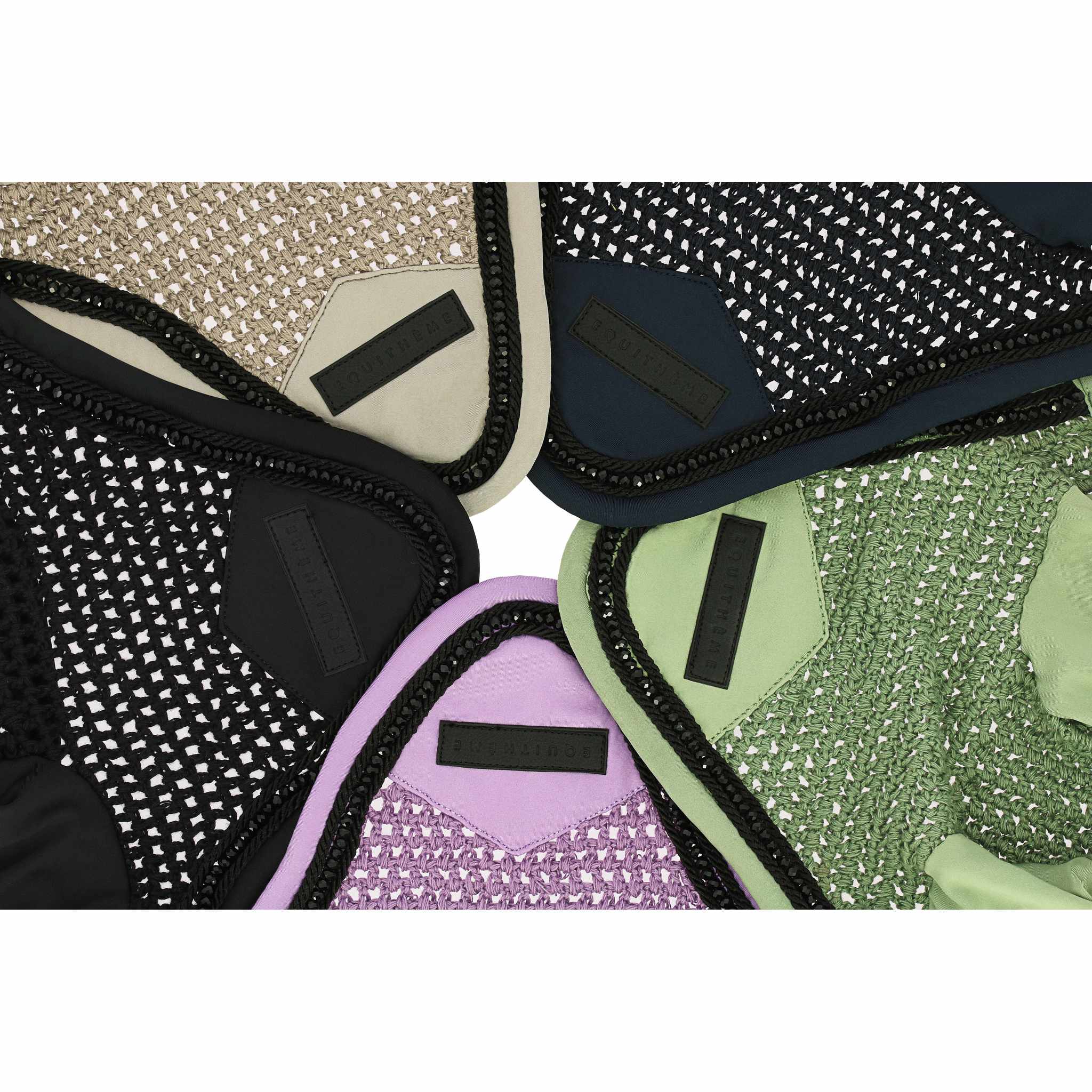 EQUITHÈME Pearl Fly Veil Black - 306888302_compo_1