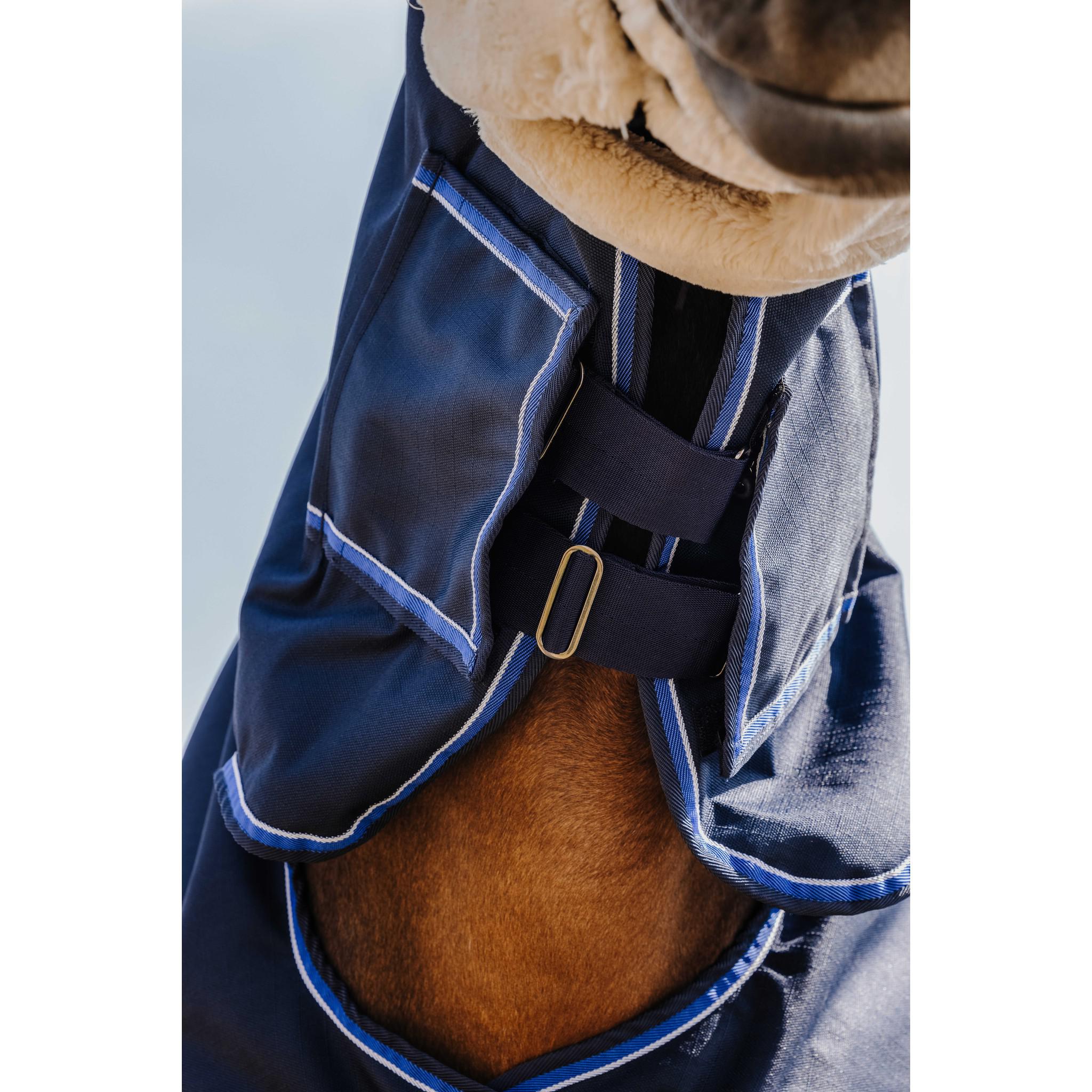 EQUITHÈME Classic 1200D Turnout rug - Combo Navy blue 400547063