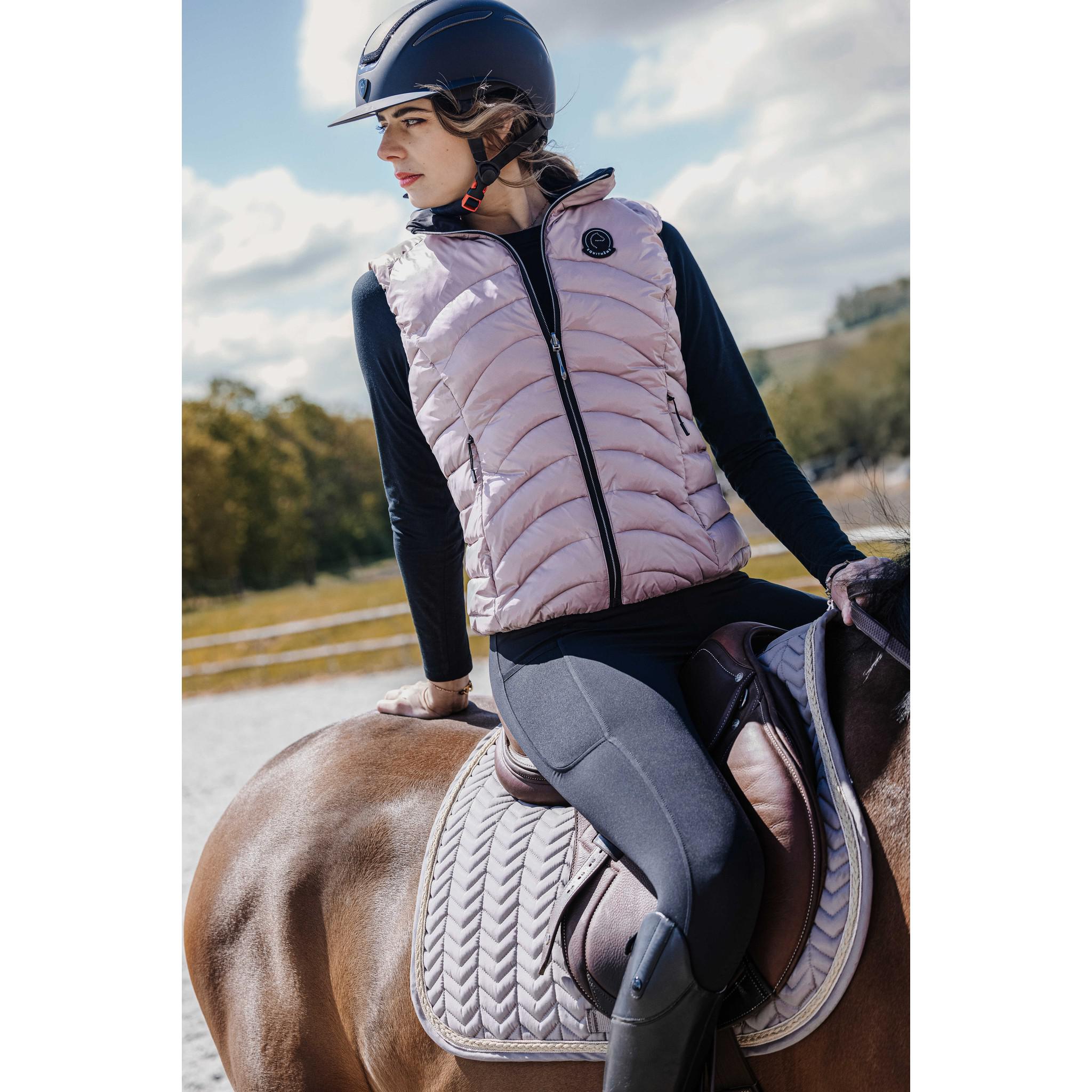 Je t'aime EQUITHÈME Flora seat grip Riding Leggings - Ladies Black 979163236