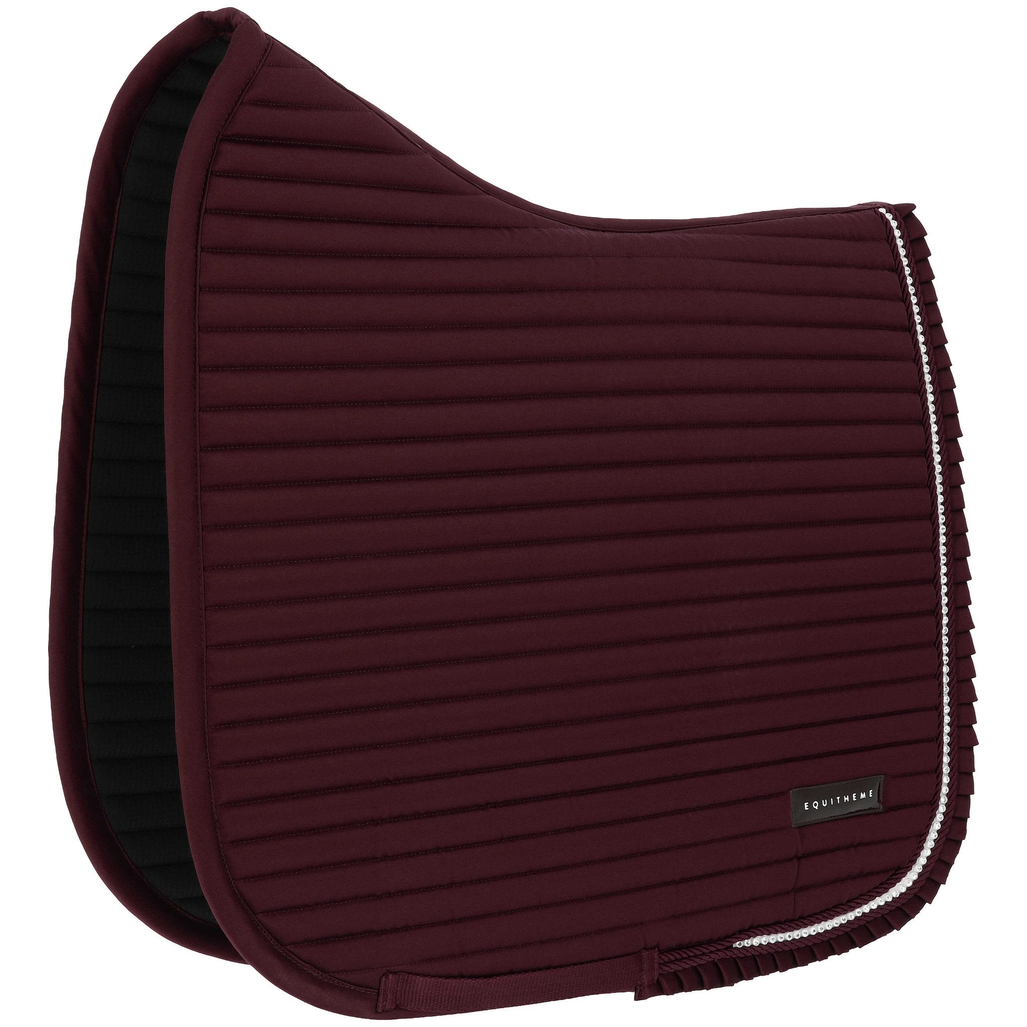 EQUITHÈME Glam Dressage Saddle Pad Burgundy - 204025033_packshot_1