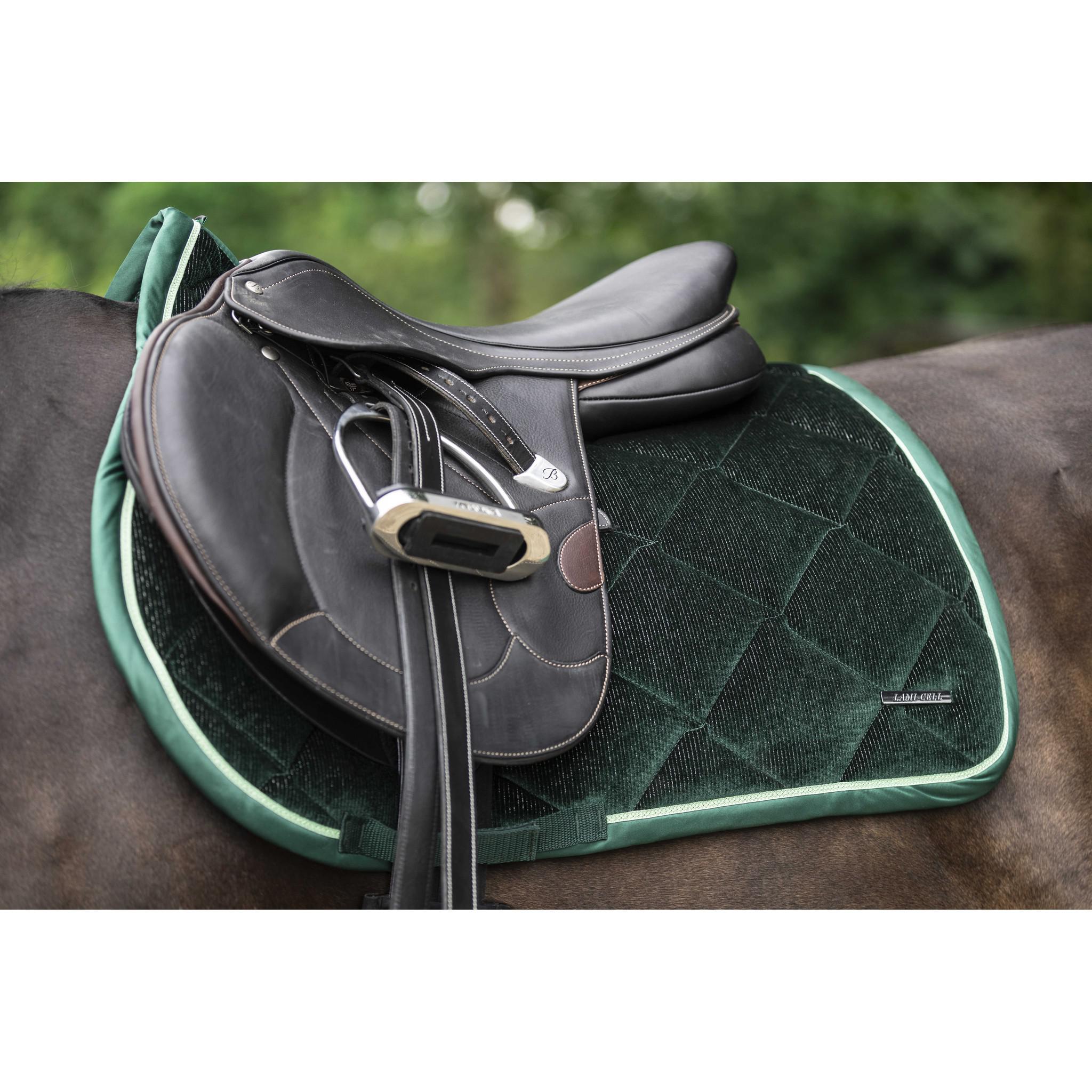 Lami-Cell Glimmer Saddle Pad - All purpose Dark green 220039009