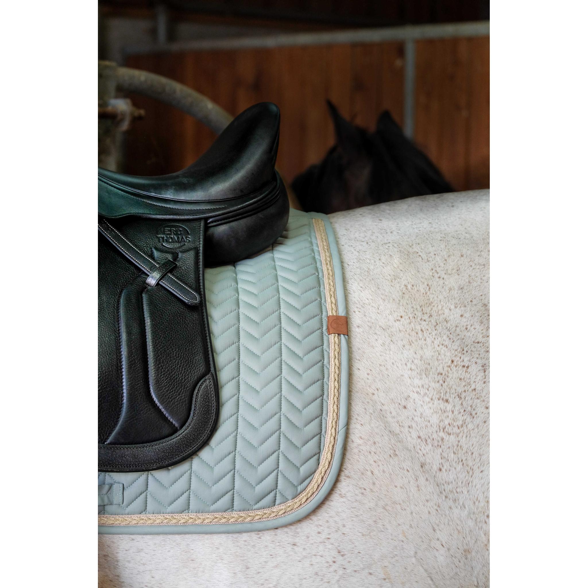 EQUITHÈME Softy Dressage Saddle Pad Light green - 204766009_ambi_3