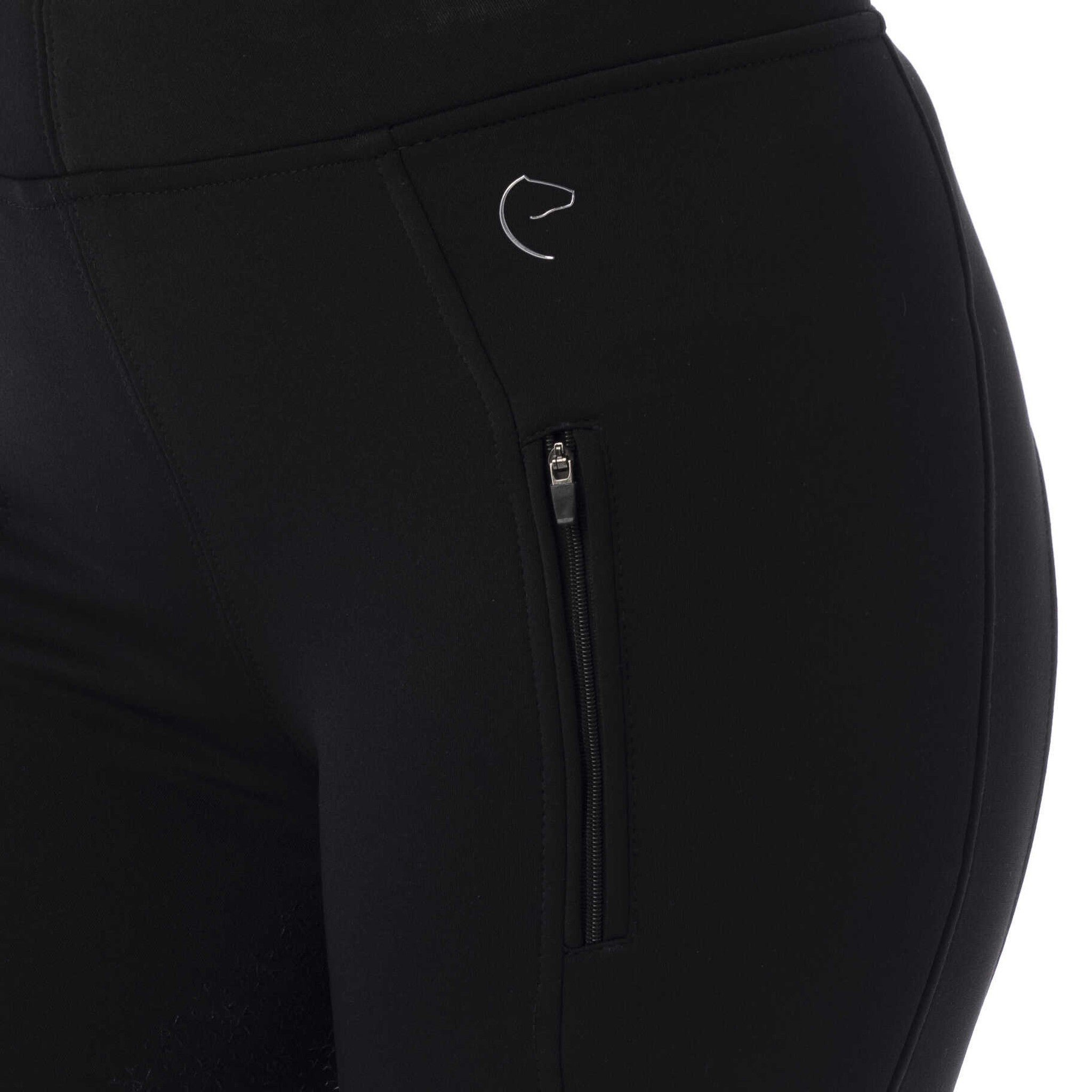 EQUITHÈME Dolomyt softshell Leggings full silicone - Ladies Black 979143236