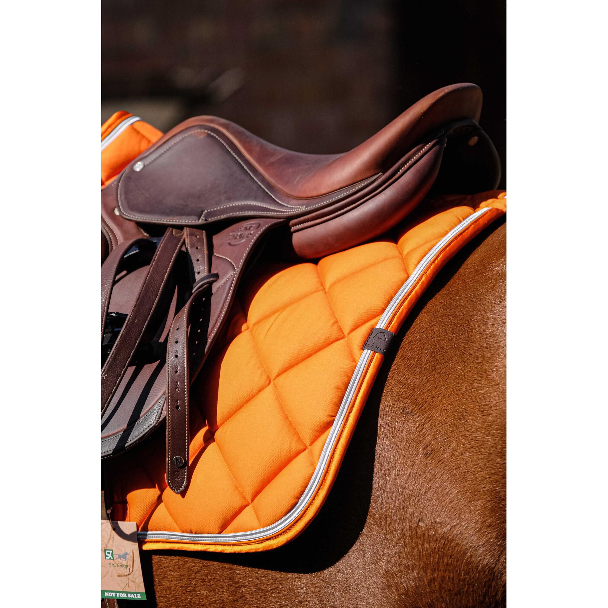 EQUITHÈME Classic Saddle pad - All purpose Orange 204773022