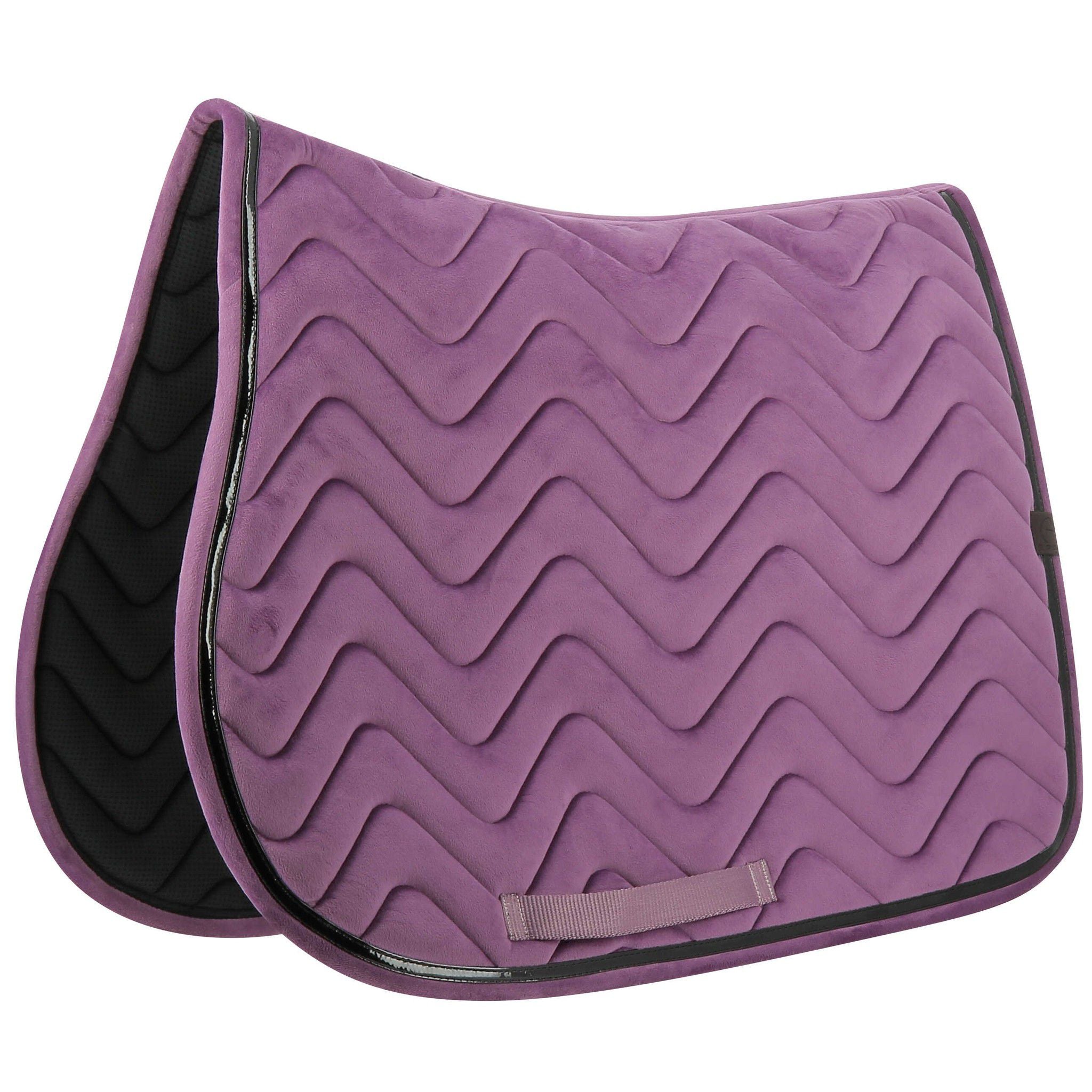 EQUITHÈME Glossy Saddle pad - All purpose Purple 204761015