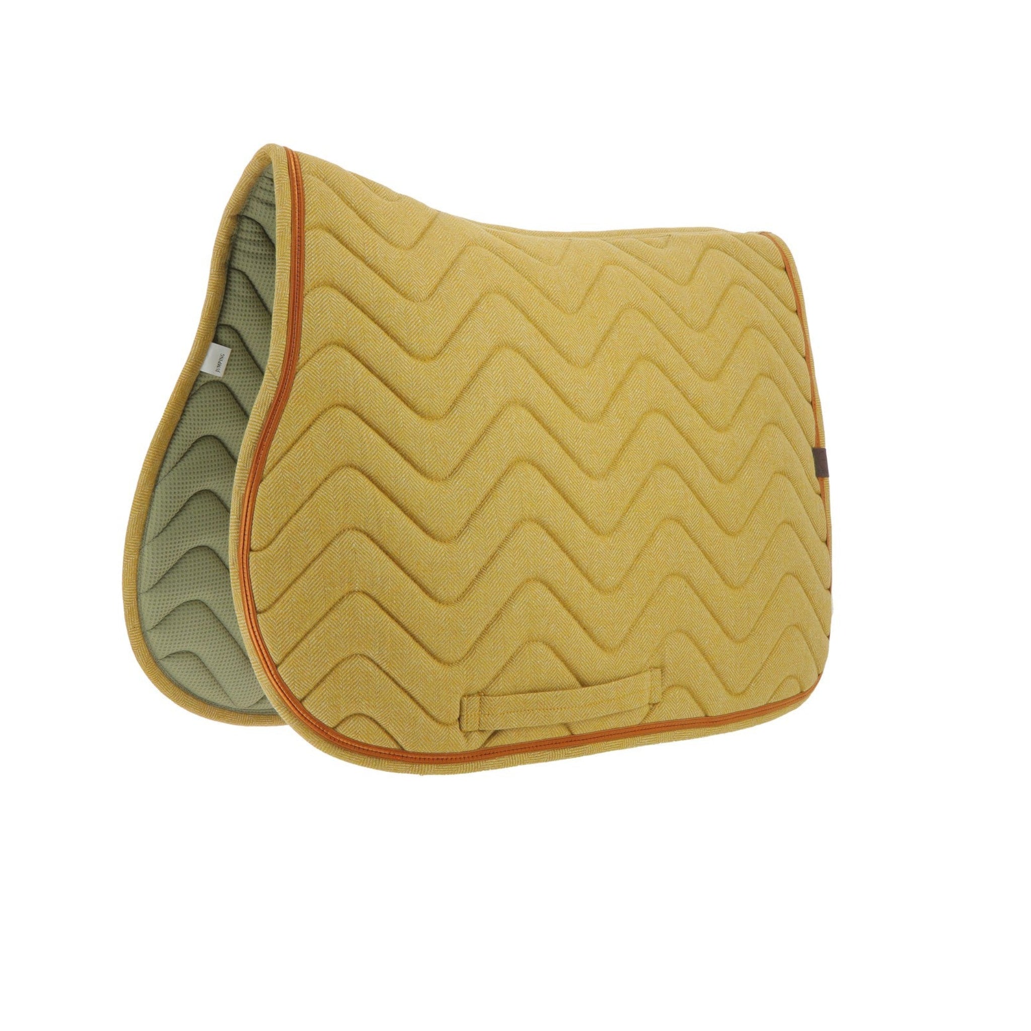 EQUITHÈME Chevron All-Purpose Saddle Pad Yellow - 204772010_packshot_1