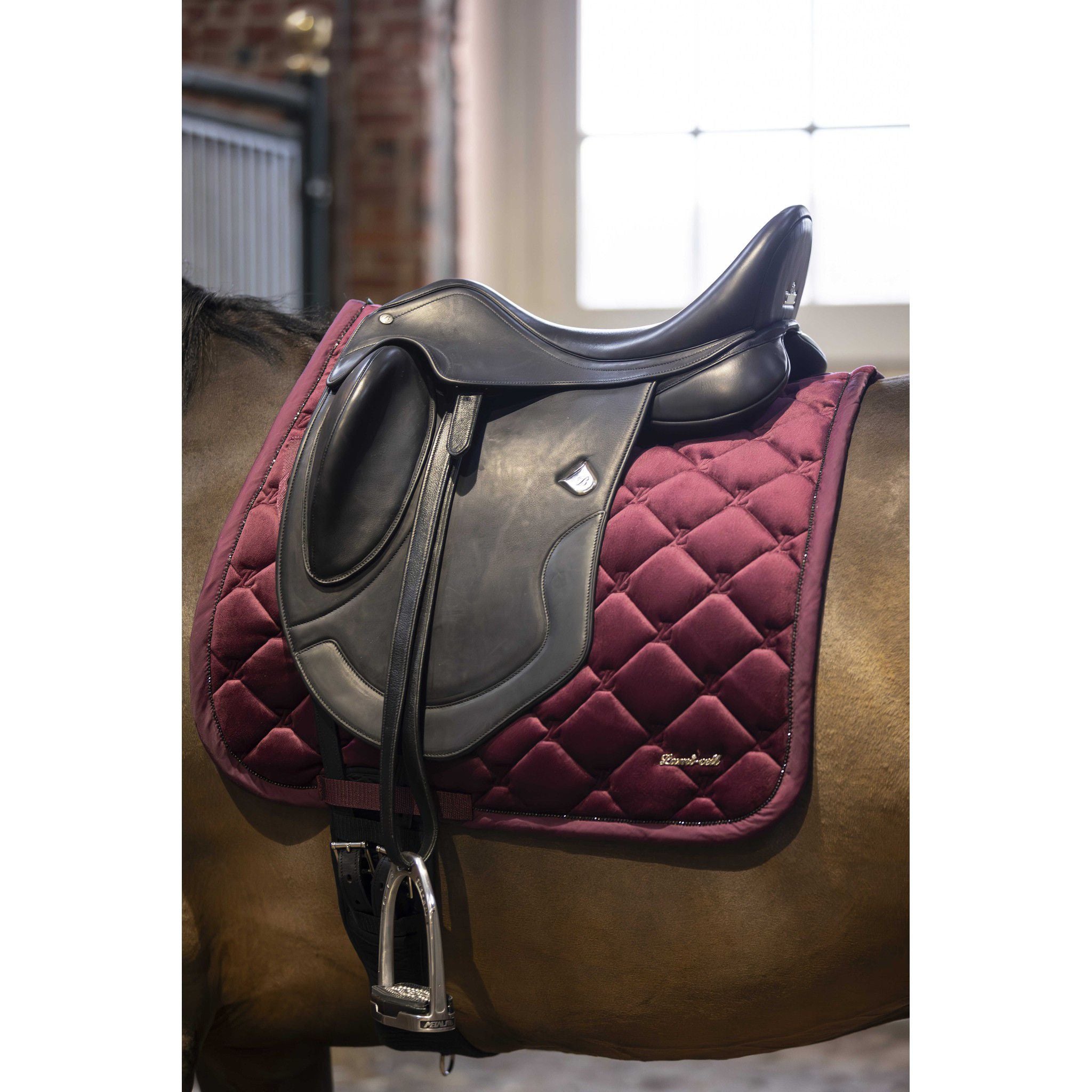 Lami-Cell Galaxy Velvet Saddle Pad - All purpose Burgundy 220033333