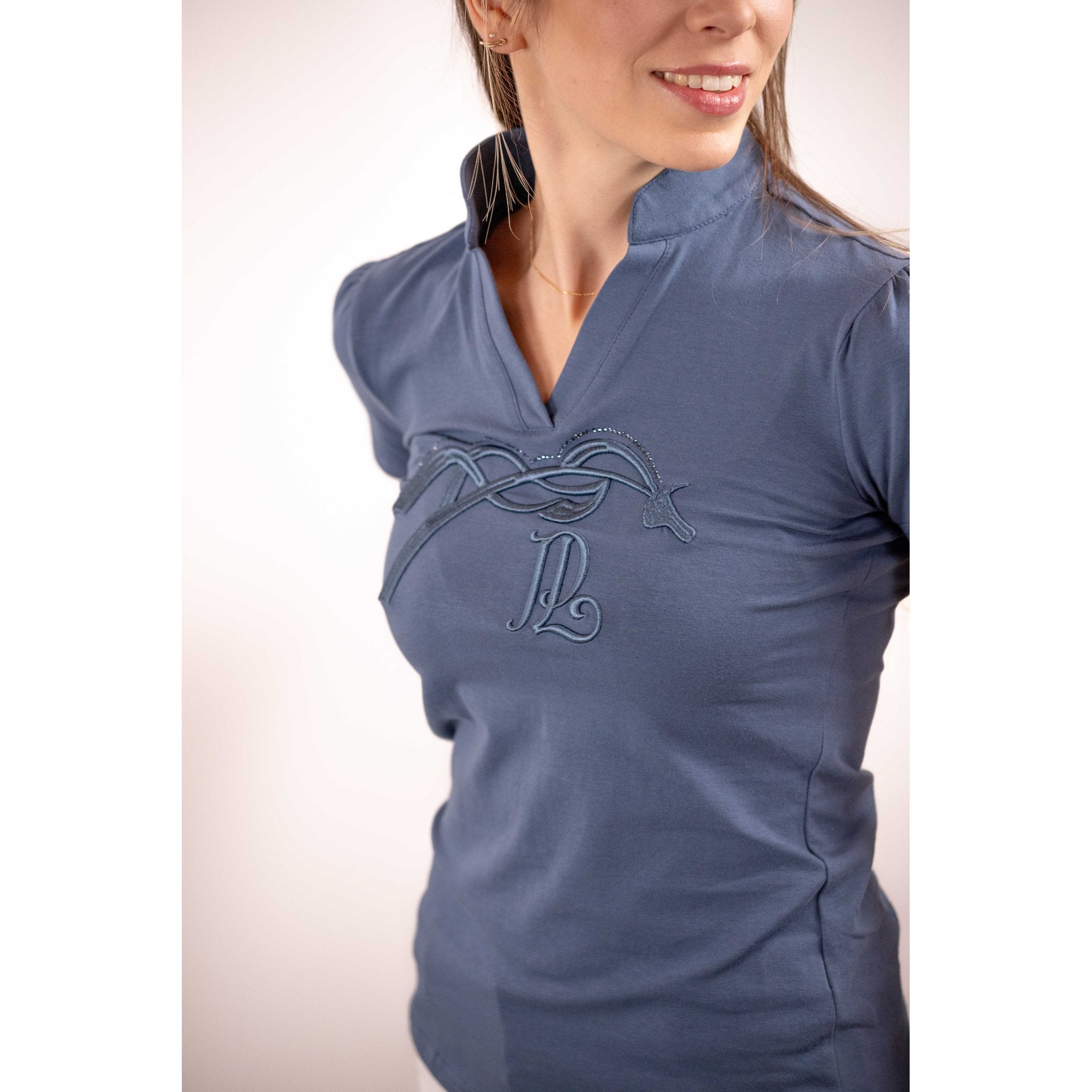 Penelope Iliana Polo - Women's Steel blue - 963413191_ambi_6
