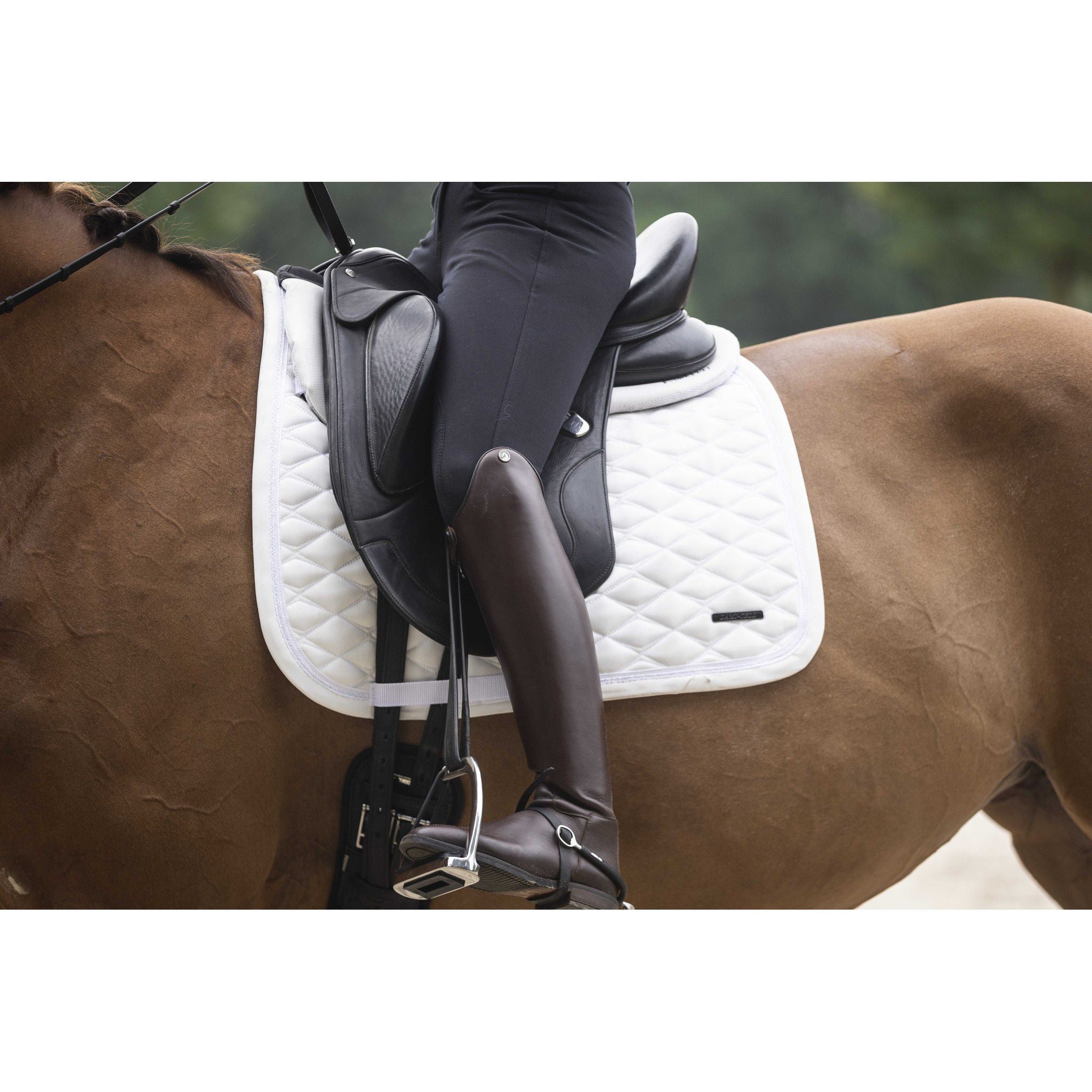 Lami-Cell Midnight Saddle Pad - Dressage White 220041301