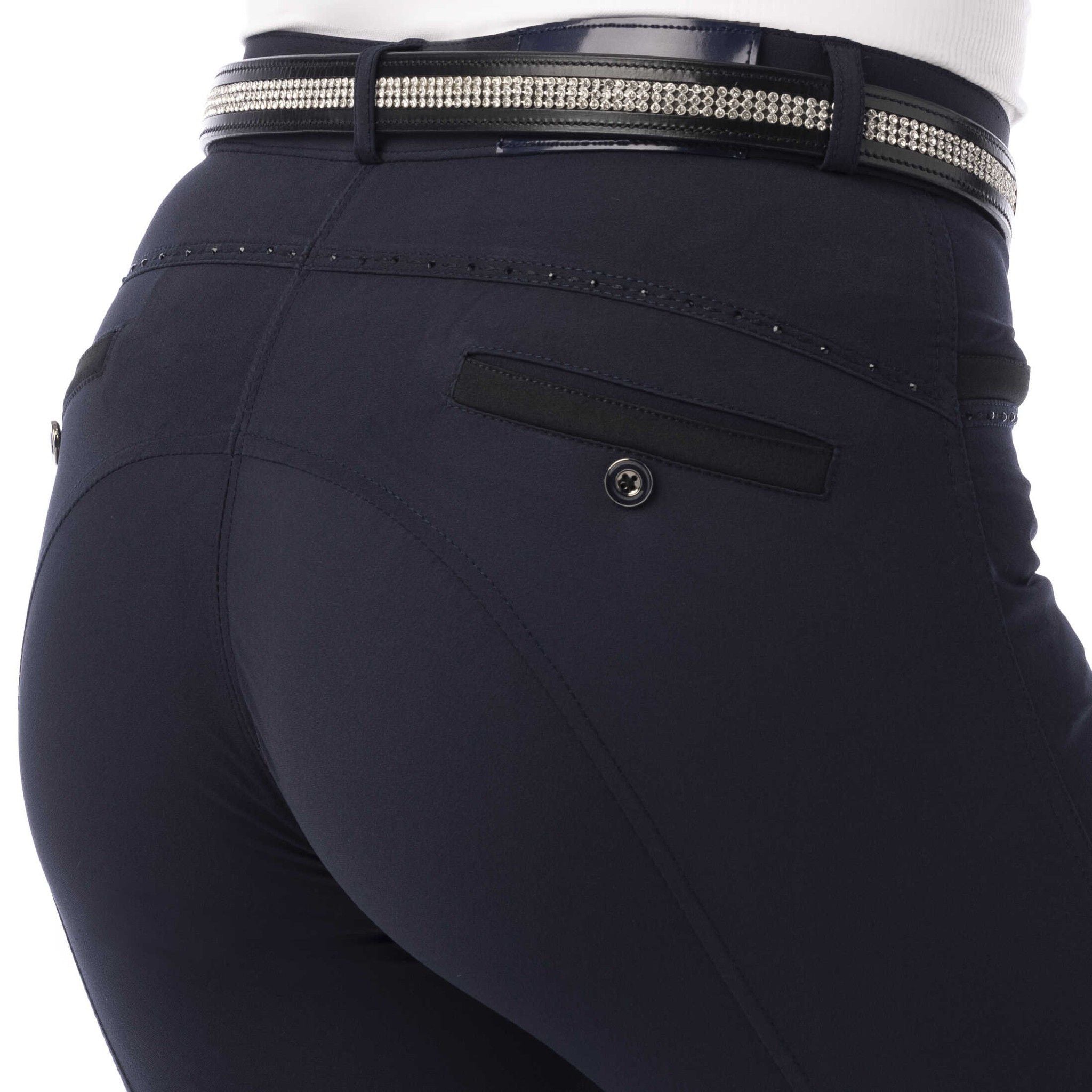 EQUITHÈME Safir Breeches - Ladies Navy blue/black 979357736