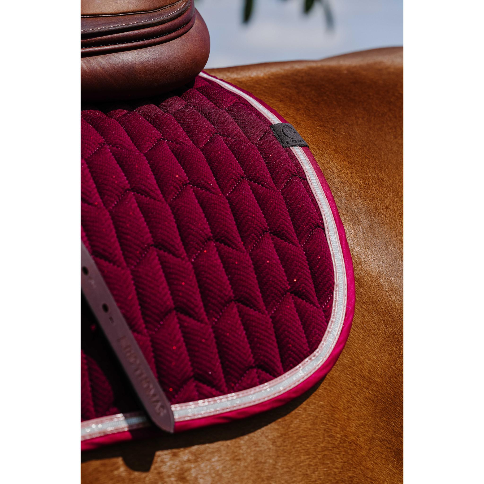 EQUITHÈME Éclat Saddle Pad - All purpose Burgundy 204008033