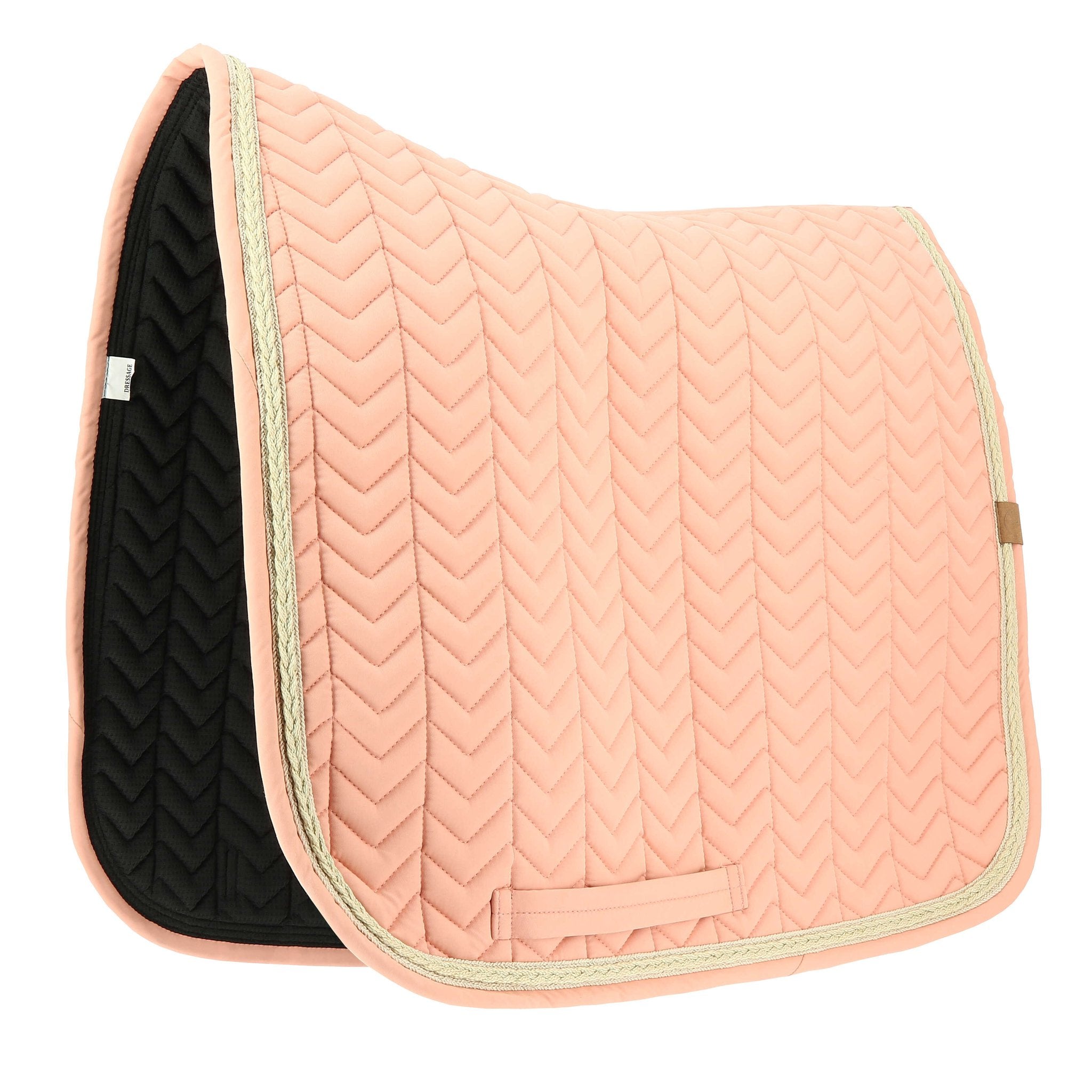 EQUITHÈME Softy Dressage Saddle Pad Salmon - 204766025_packshot_1
