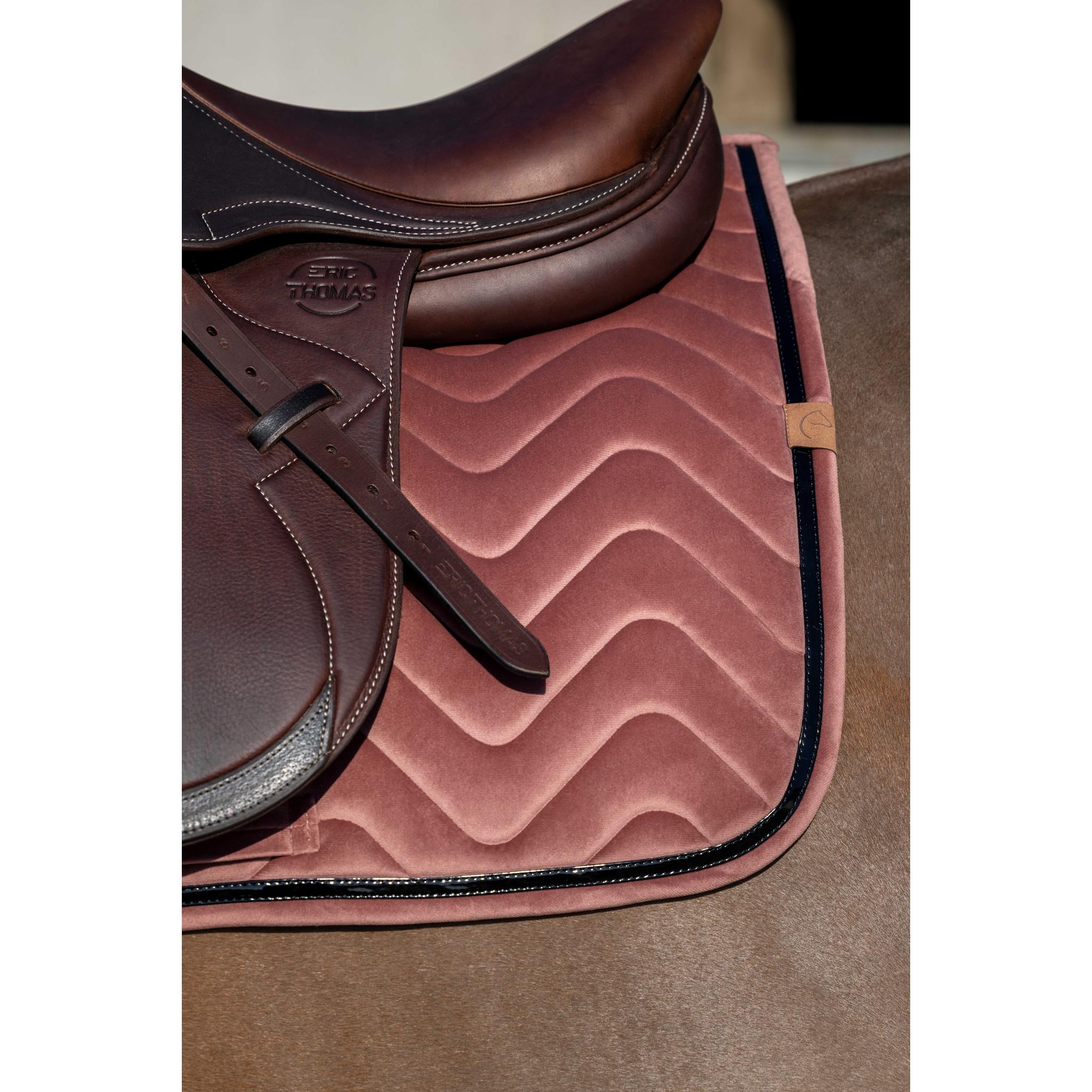 EQUITHÈME Glossy Saddle pad - All purpose Antique pink 204761013