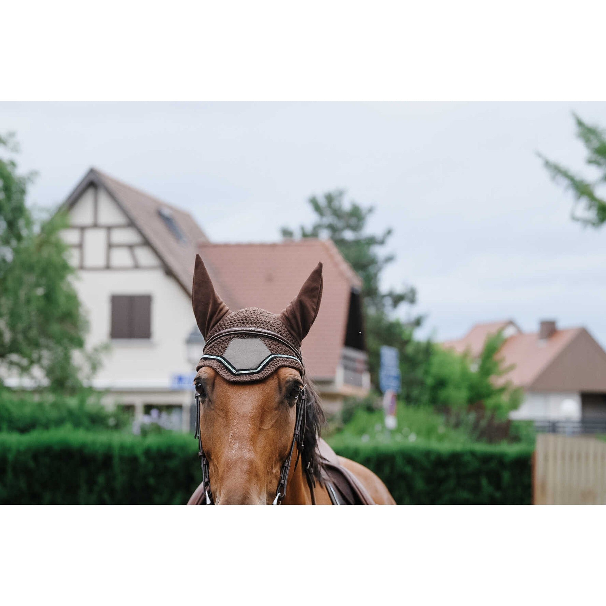 EQUITHÈME Domino Fly Veil Coppery - 306975005_ambi_4