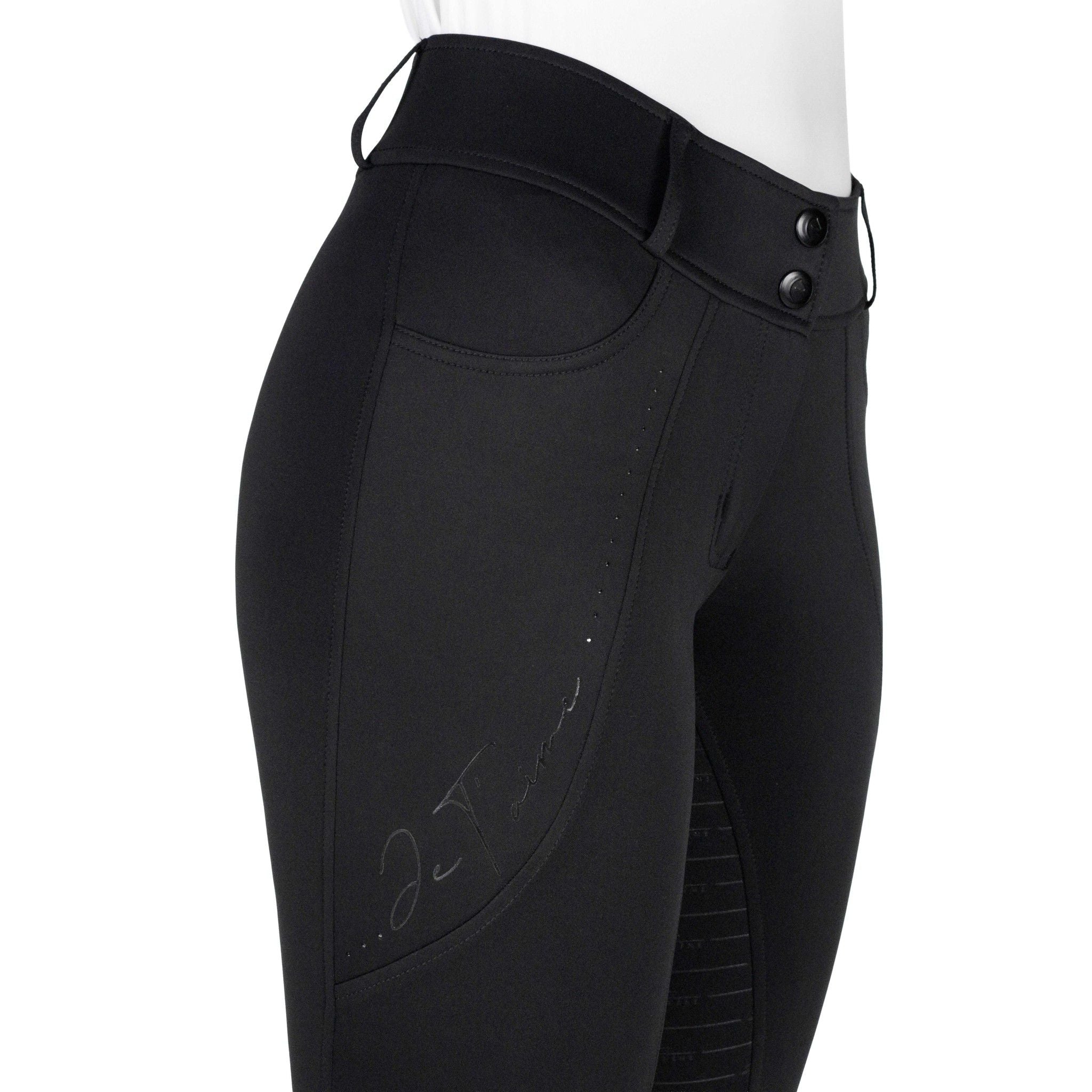 Je t’aime EQUITHÈME Elsa Breeches - Ladies Black 979842236