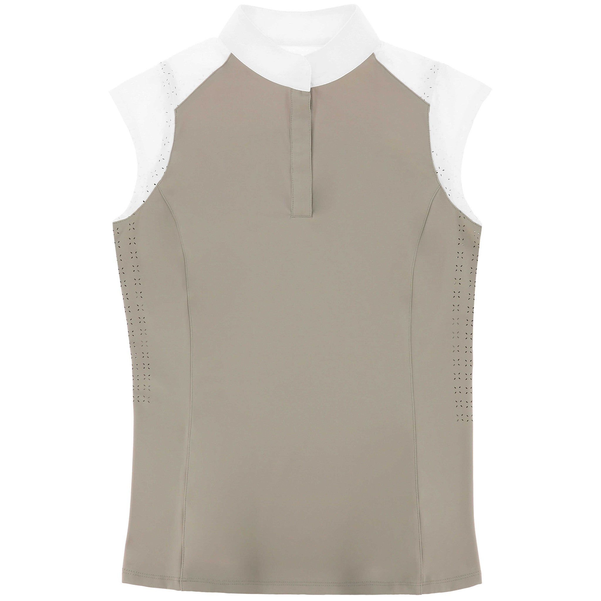 EQUITHÈME Sleeveless Show Polo – Judith Taupe 962134272