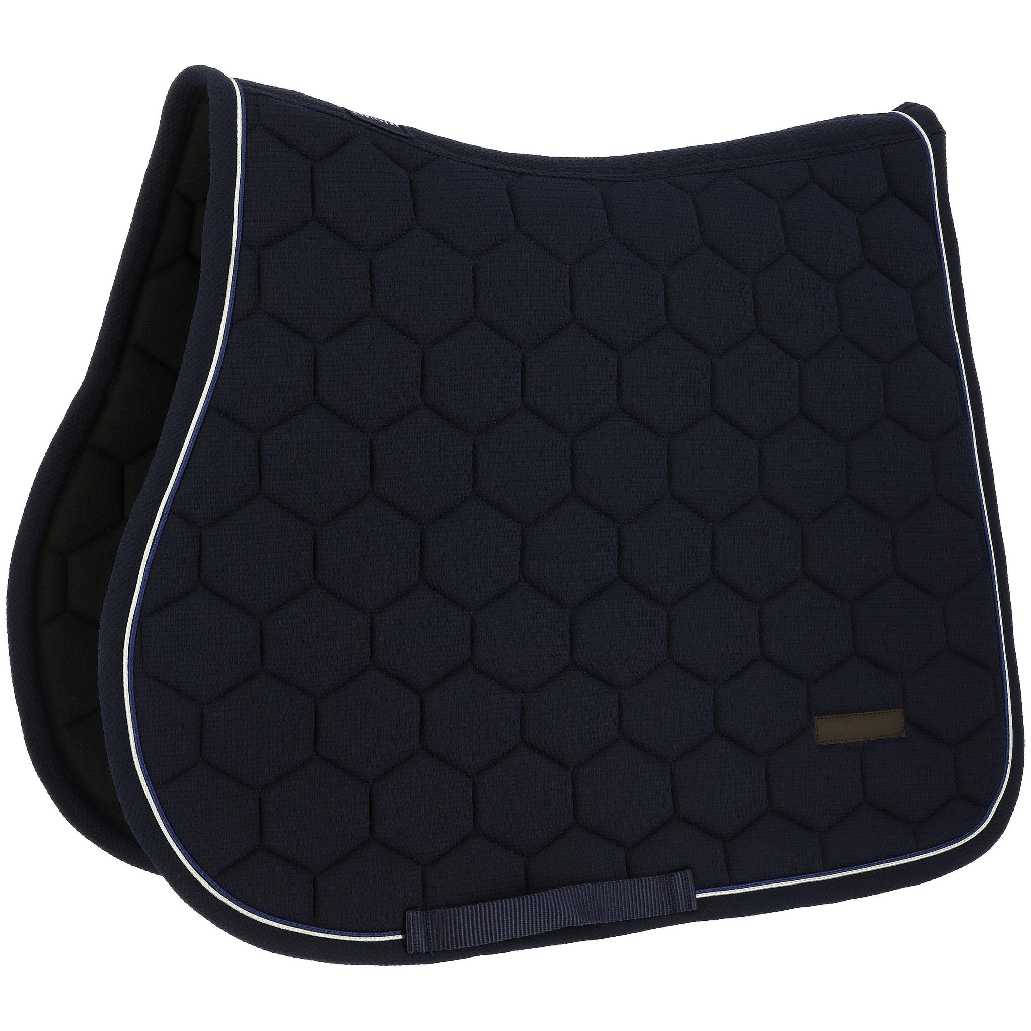 EQUITHÈME All-Purpose Saddle Pad - Honey Navy blue - 204028007_packshot_1