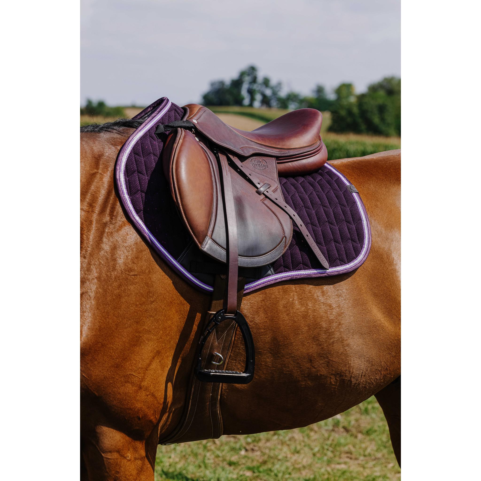 EQUITHÈME Éclat Saddle Pad - All purpose Purple 204008015