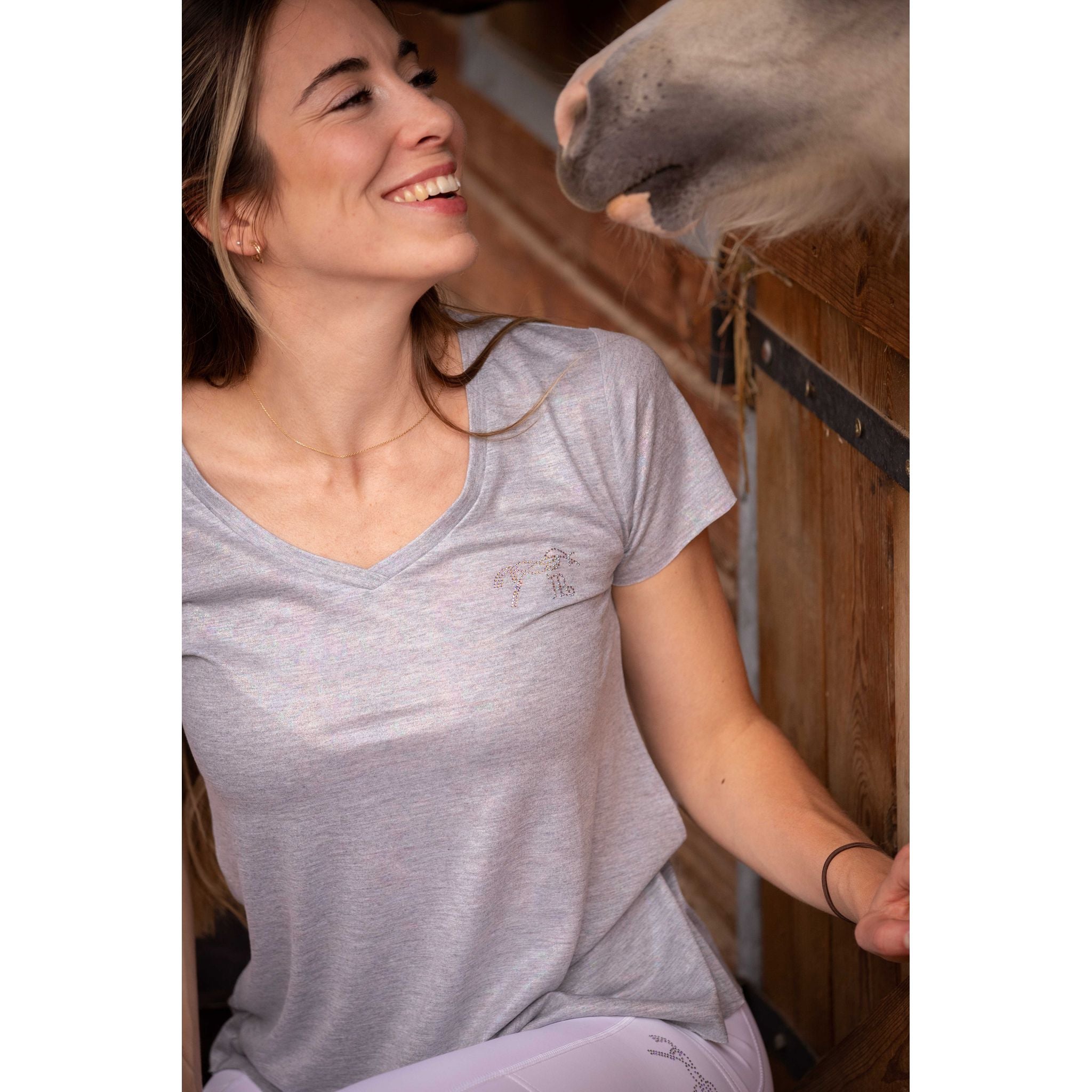 Penelope Juline T-shirt - Women's Grey - 963419111_ambi_3