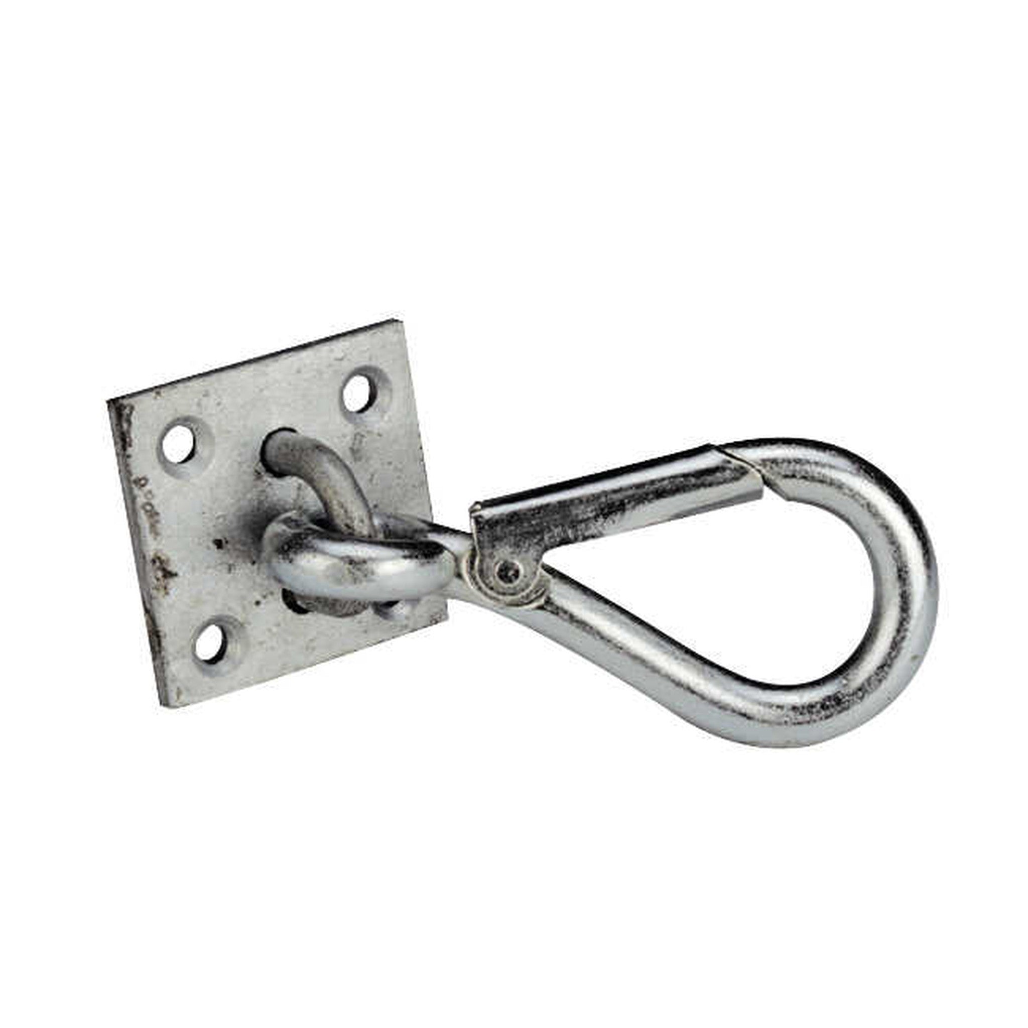 Hippo-Tonic Snap hook on wall plate Nickel plated metallic 704075
