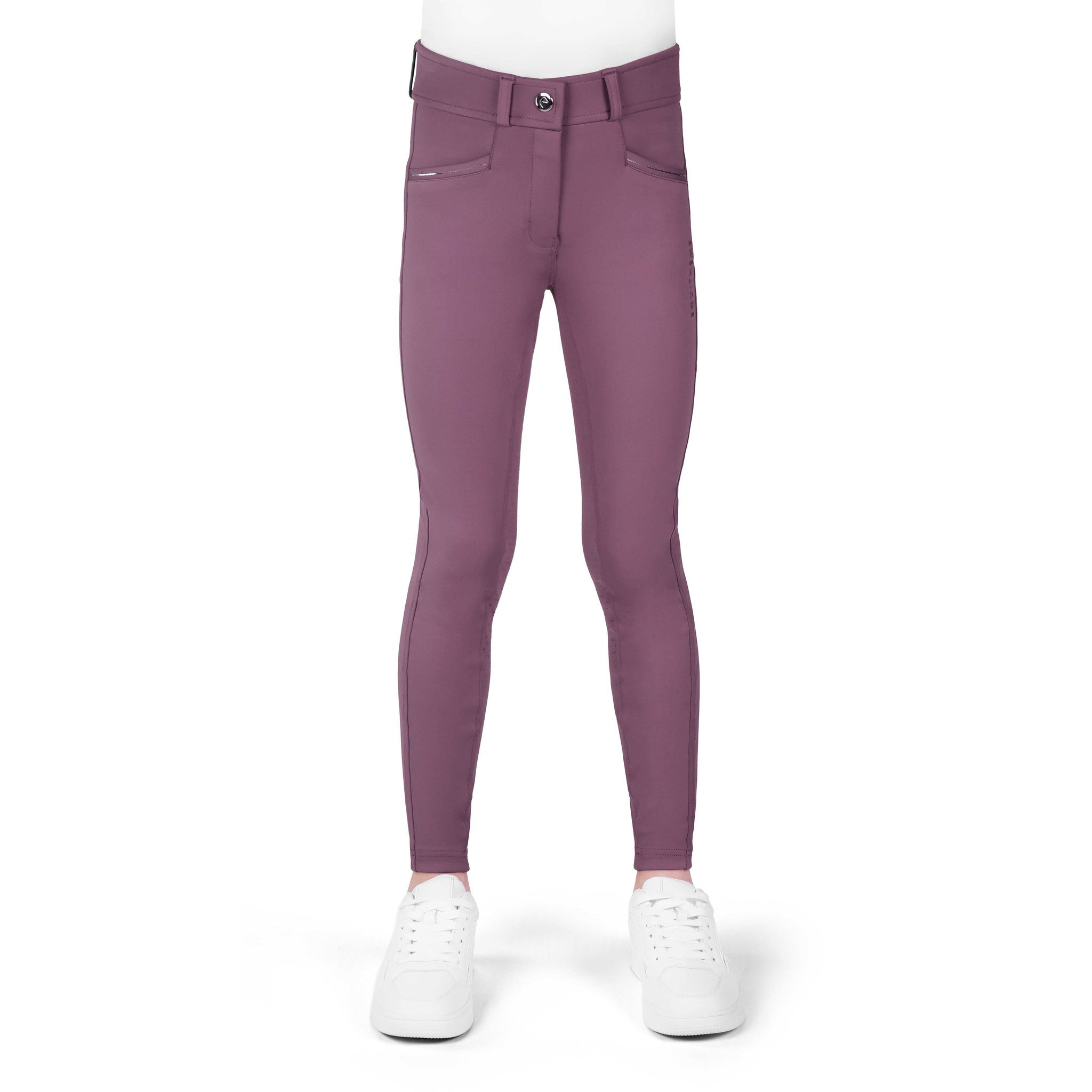 EQUITHÈME Carly Silicone Full Seat Breeches - Kids Lilac 979863310