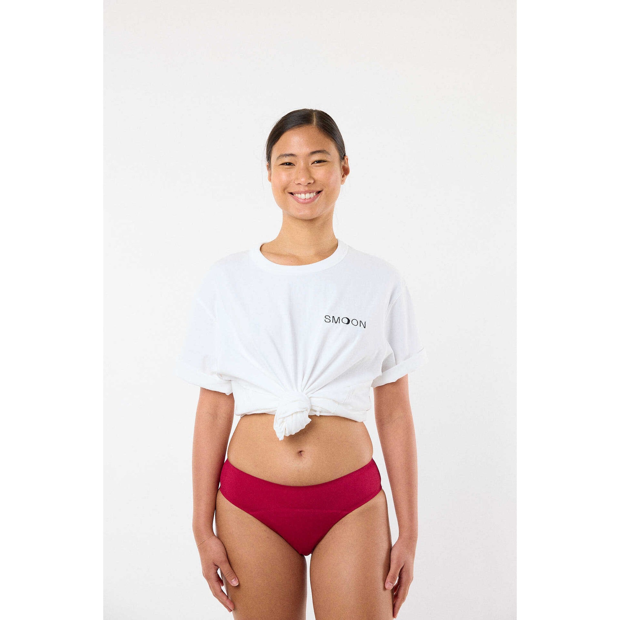 SMOON Artemis Heavy Flow Menstrual Panty - Women Burgundy - 983201332_ambi_1