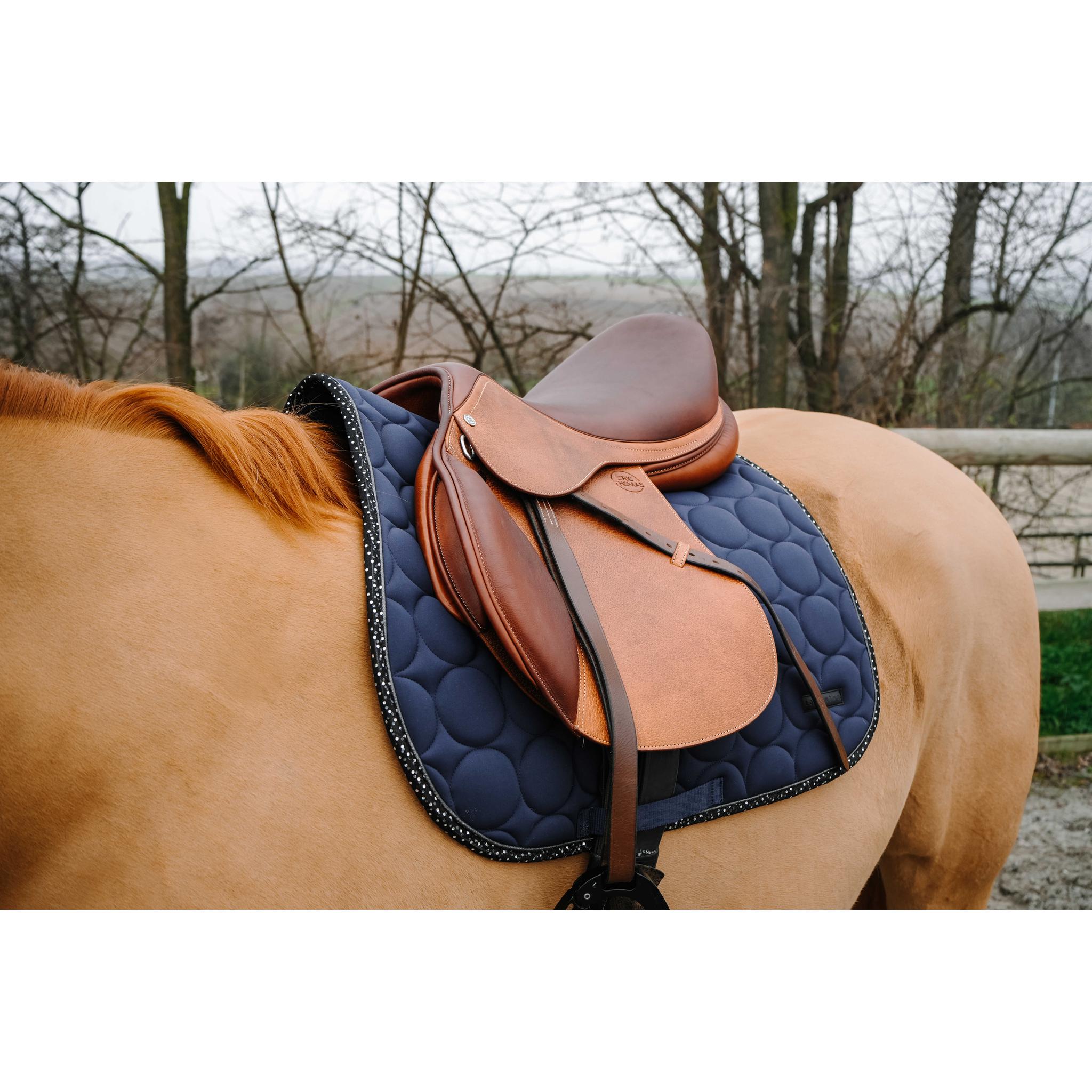 EQUITHÈME Disco All-Purpose Saddle Pad Navy blue - 204018007_ambi_1
