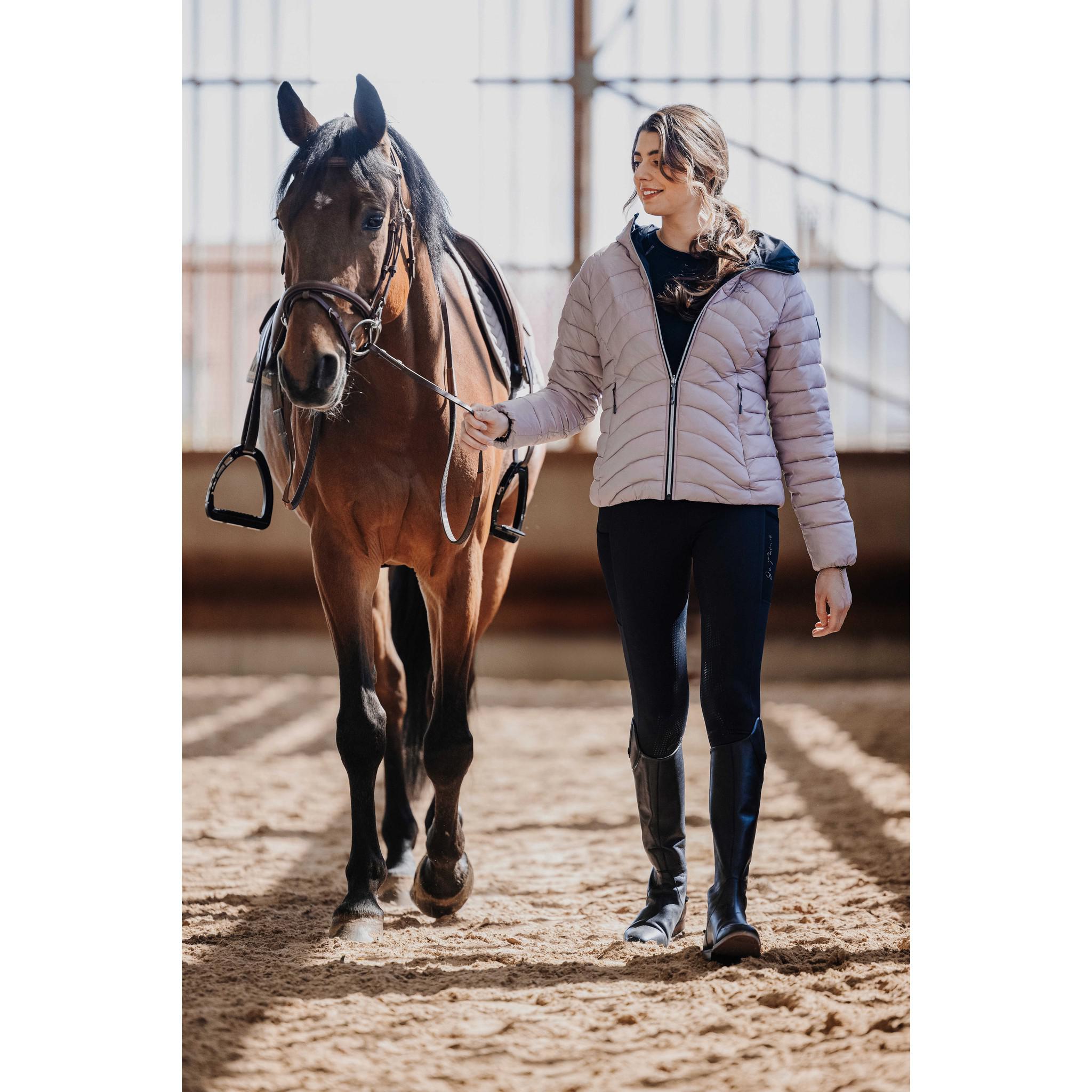 Je t'aime EQUITHÈME Flora seat grip Riding Leggings - Ladies Black 979163236