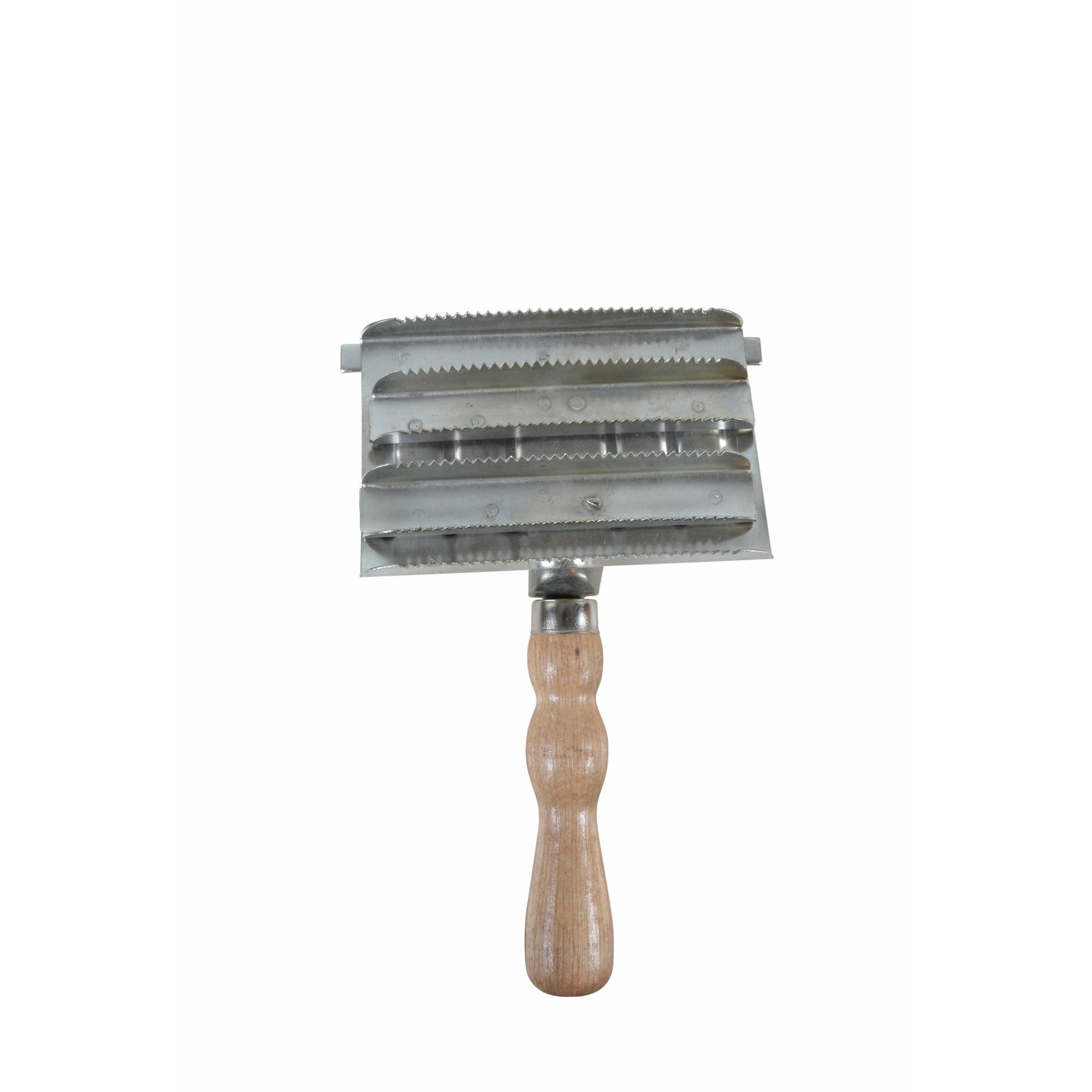 Borstiq Square Metal Curry comb Nickel plated metallic 311034