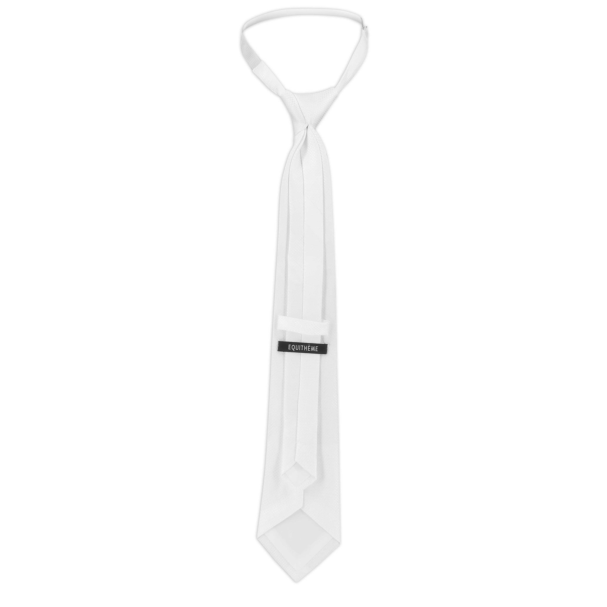 EQUITHÈME Trevira tie with elastic White 930203