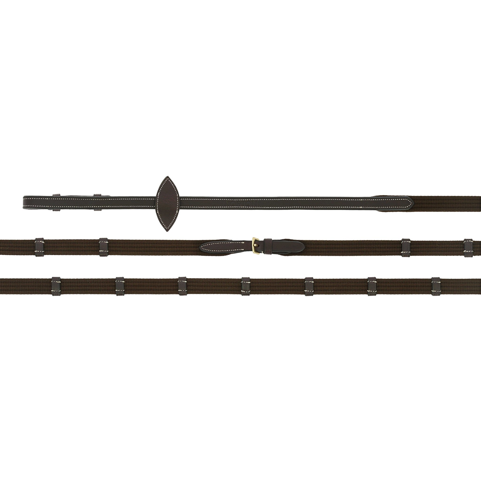 NORTON Pro Oiled Leather Reins Havana - 305045318_packshot_1