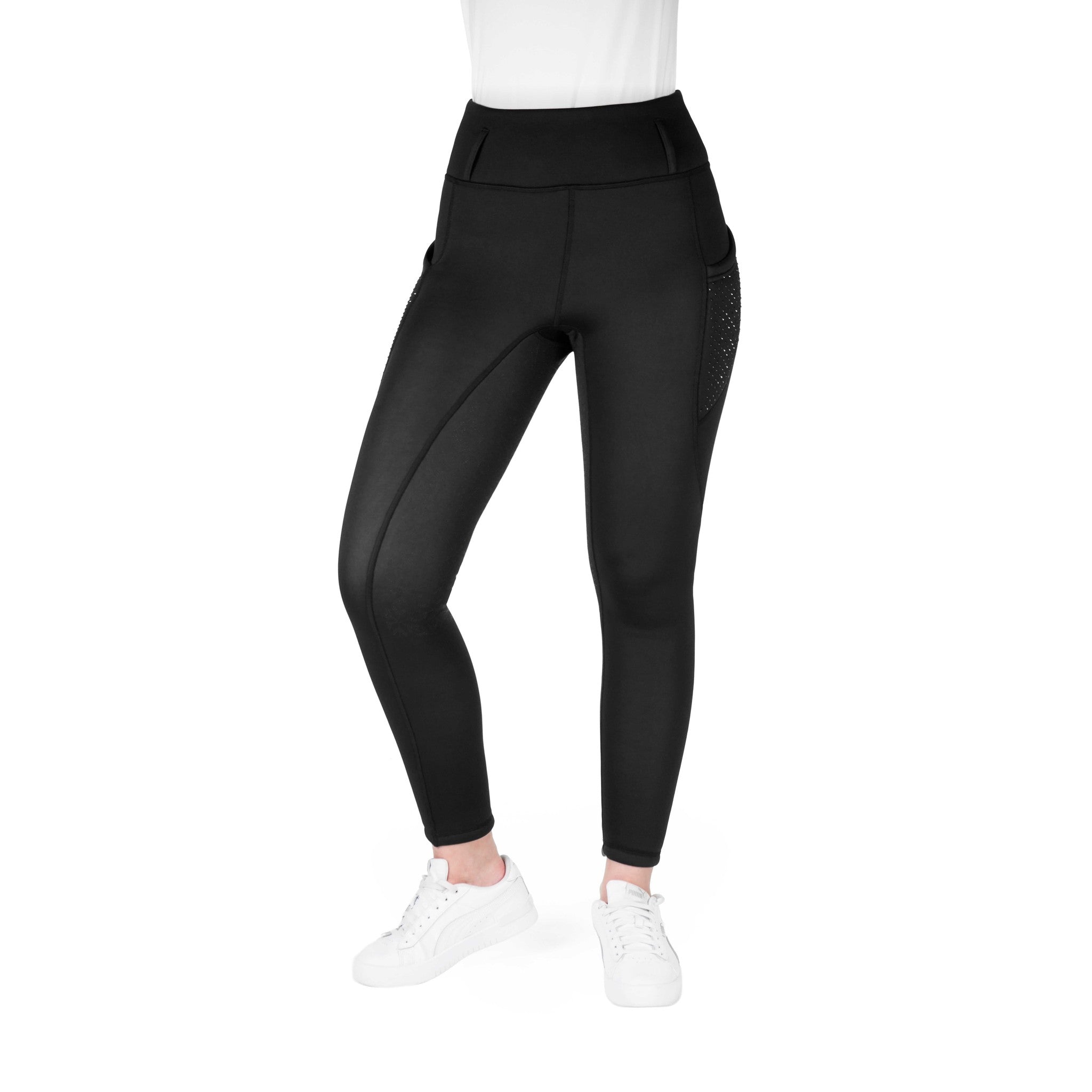 EQUITHÈME 'Je t'aime' Neva Leggings for Kids Black - 979168236_packshot_2